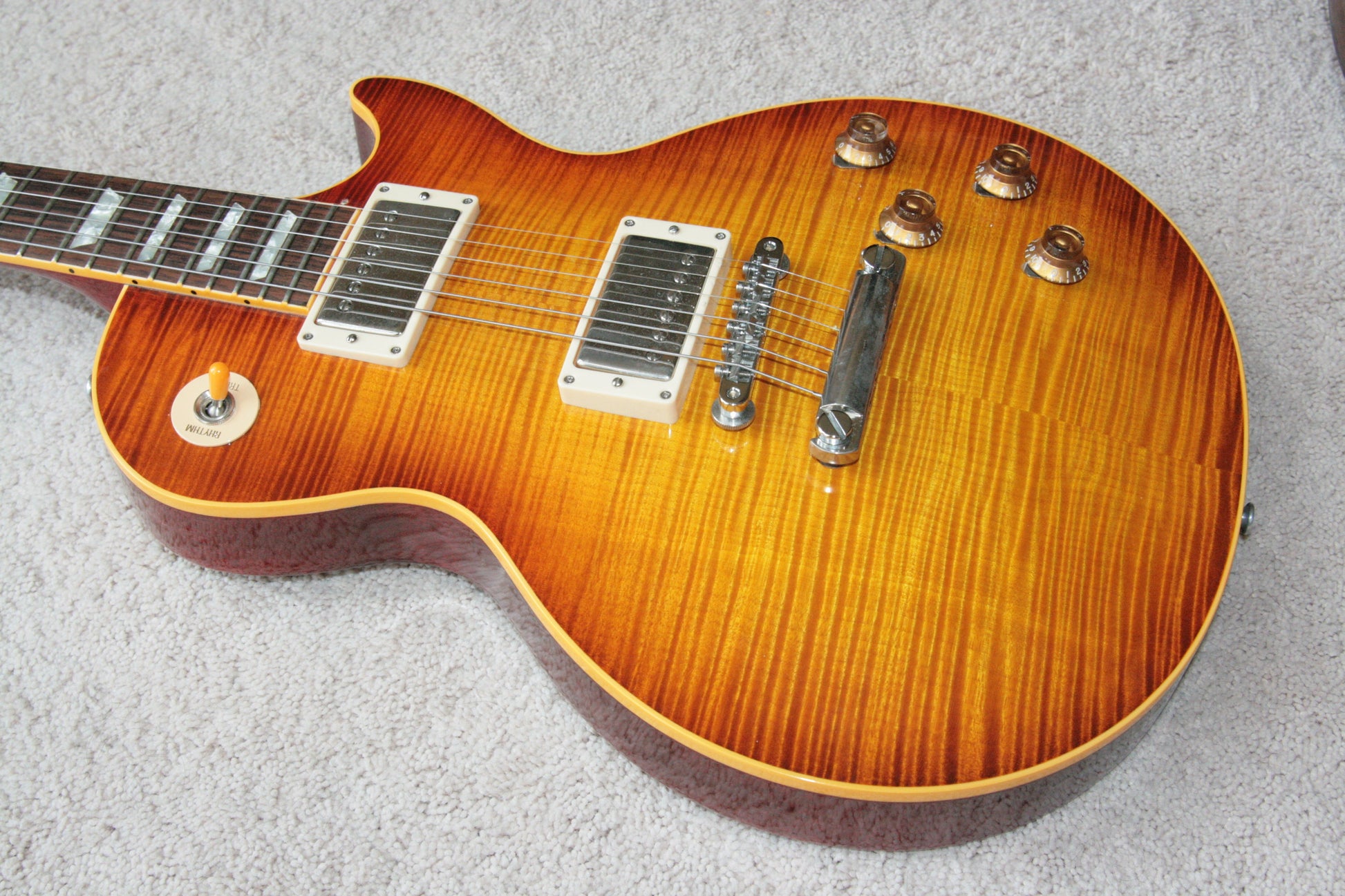 1996 Gibson '59 Les Paul Reissue Flametop Sunburst! 1959 R9 LP CLEAN! BIG TOP!