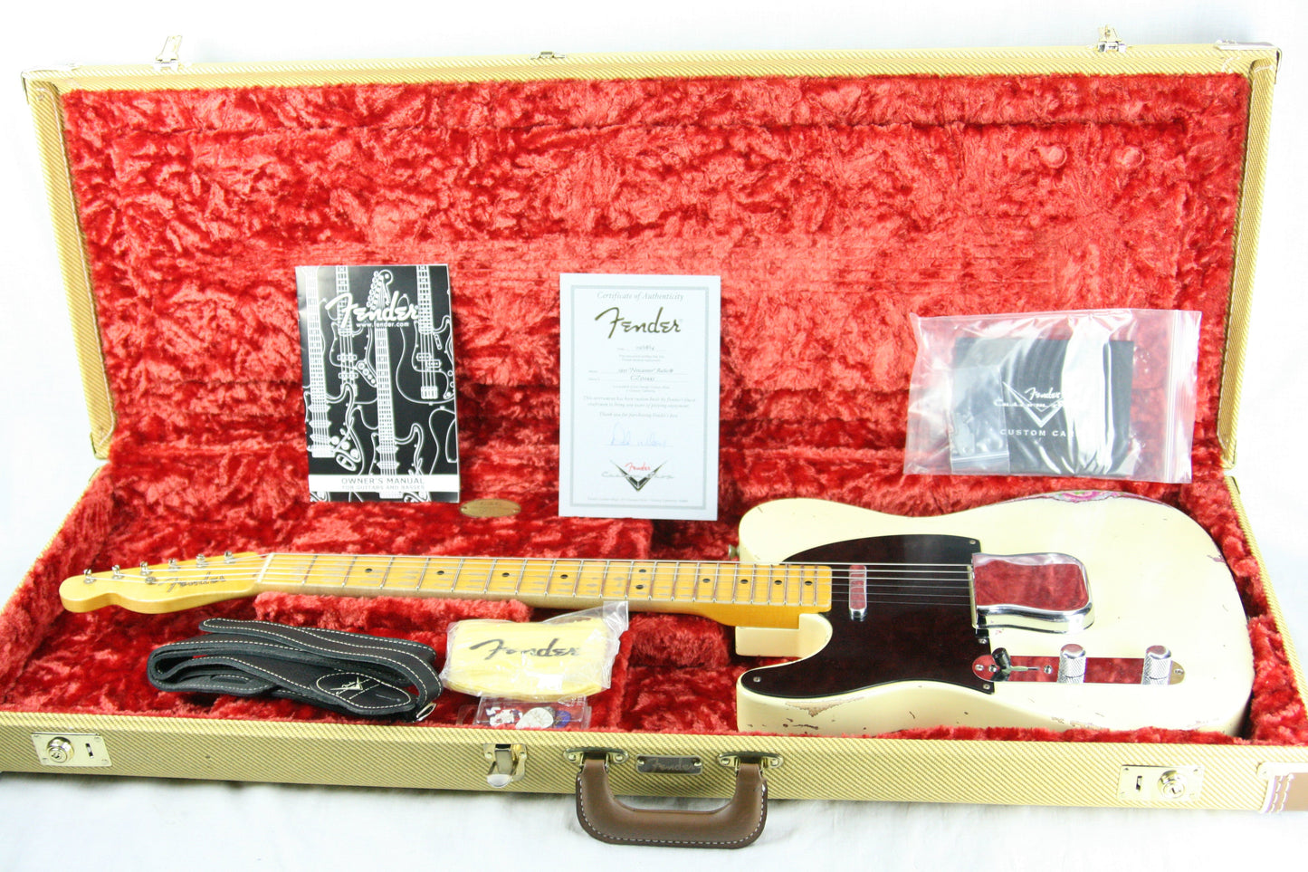 2014 Fender Custom Shop MASTERBUILT Dale Wilson 1951 Nocaster LEFT-HANDED Telecaster Heavy Relic Blonde Pink Paisley