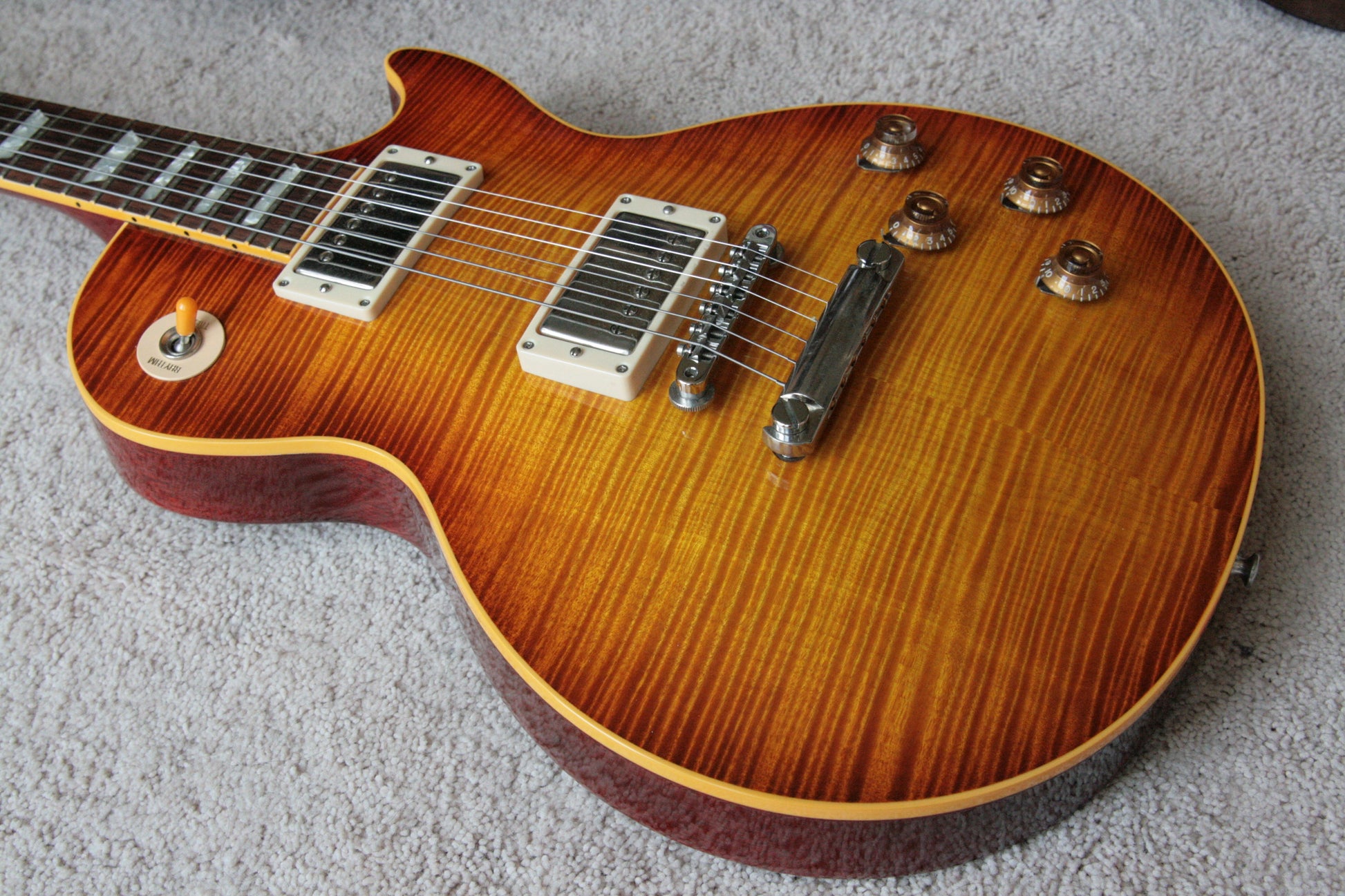 1996 Gibson '59 Les Paul Reissue Flametop Sunburst! 1959 R9 LP CLEAN! BIG TOP!