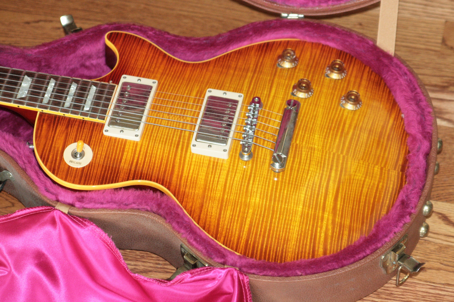 1996 Gibson '59 Les Paul Reissue Flametop Sunburst! 1959 R9 LP CLEAN! BIG TOP!