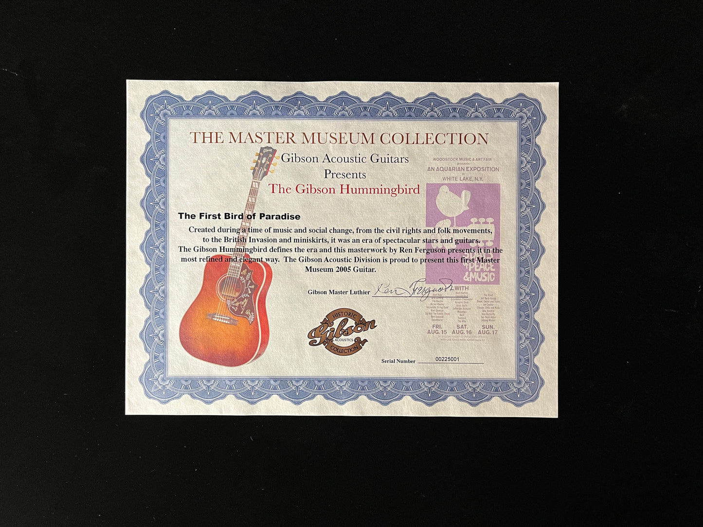 Gibson 2005 Master Museum Collection Hummingbird Supreme (001)