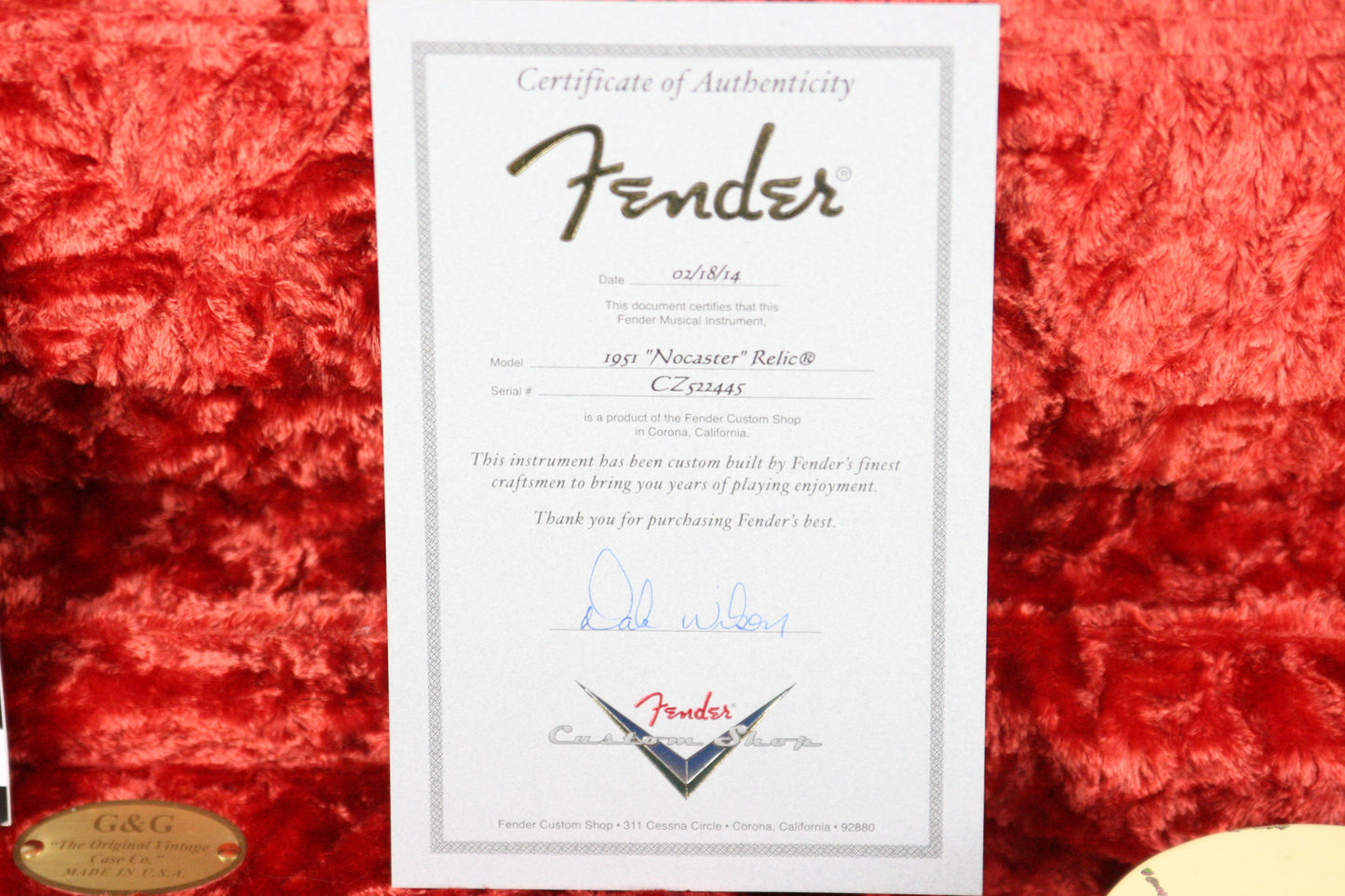 2014 Fender Custom Shop MASTERBUILT Dale Wilson 1951 Nocaster LEFT-HANDED Telecaster Heavy Relic Blonde Pink Paisley