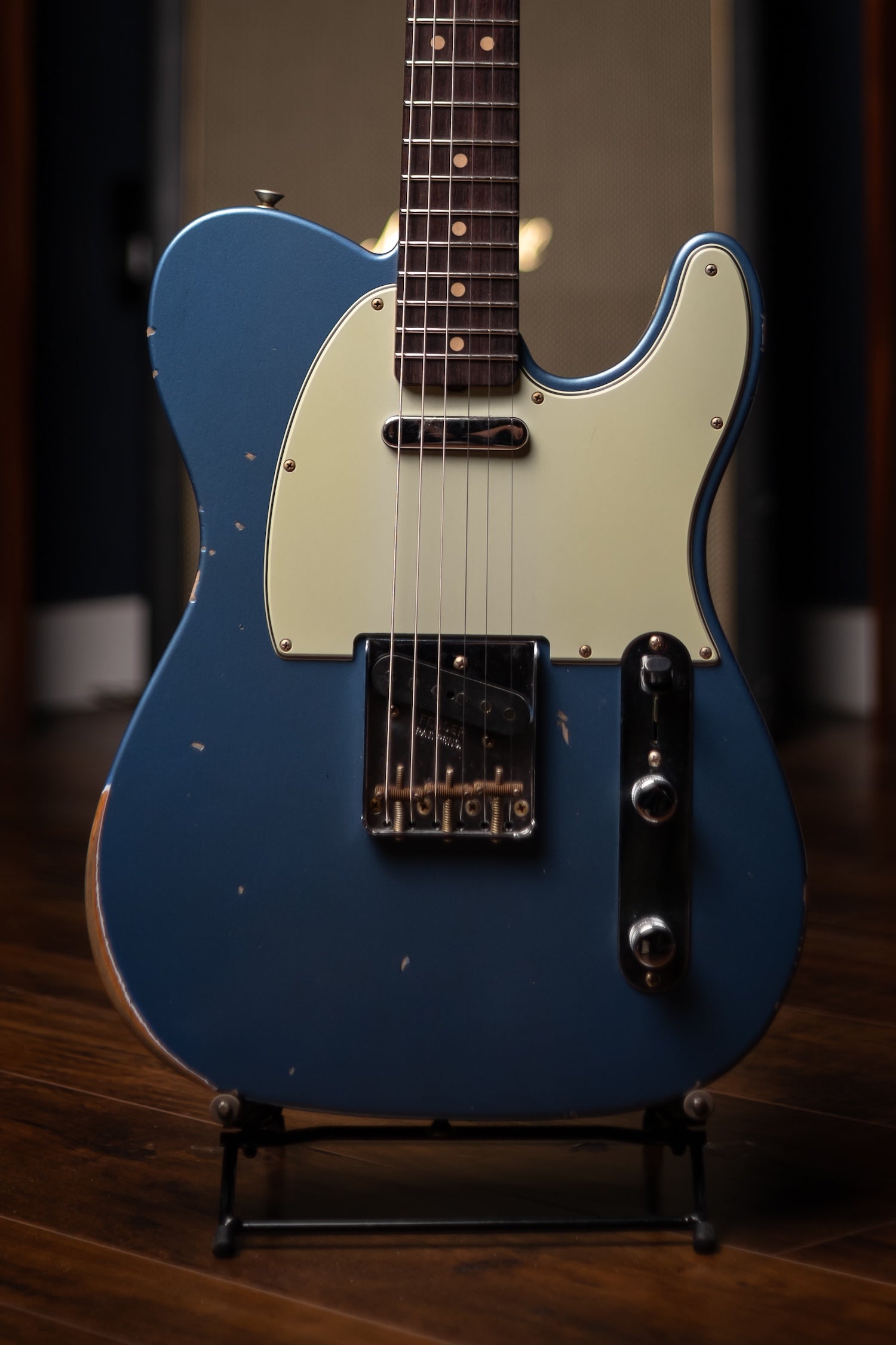 Fender Custom Shop 1963 Telecaster Relic Electric Guitar - Aged Lake Placid Blue