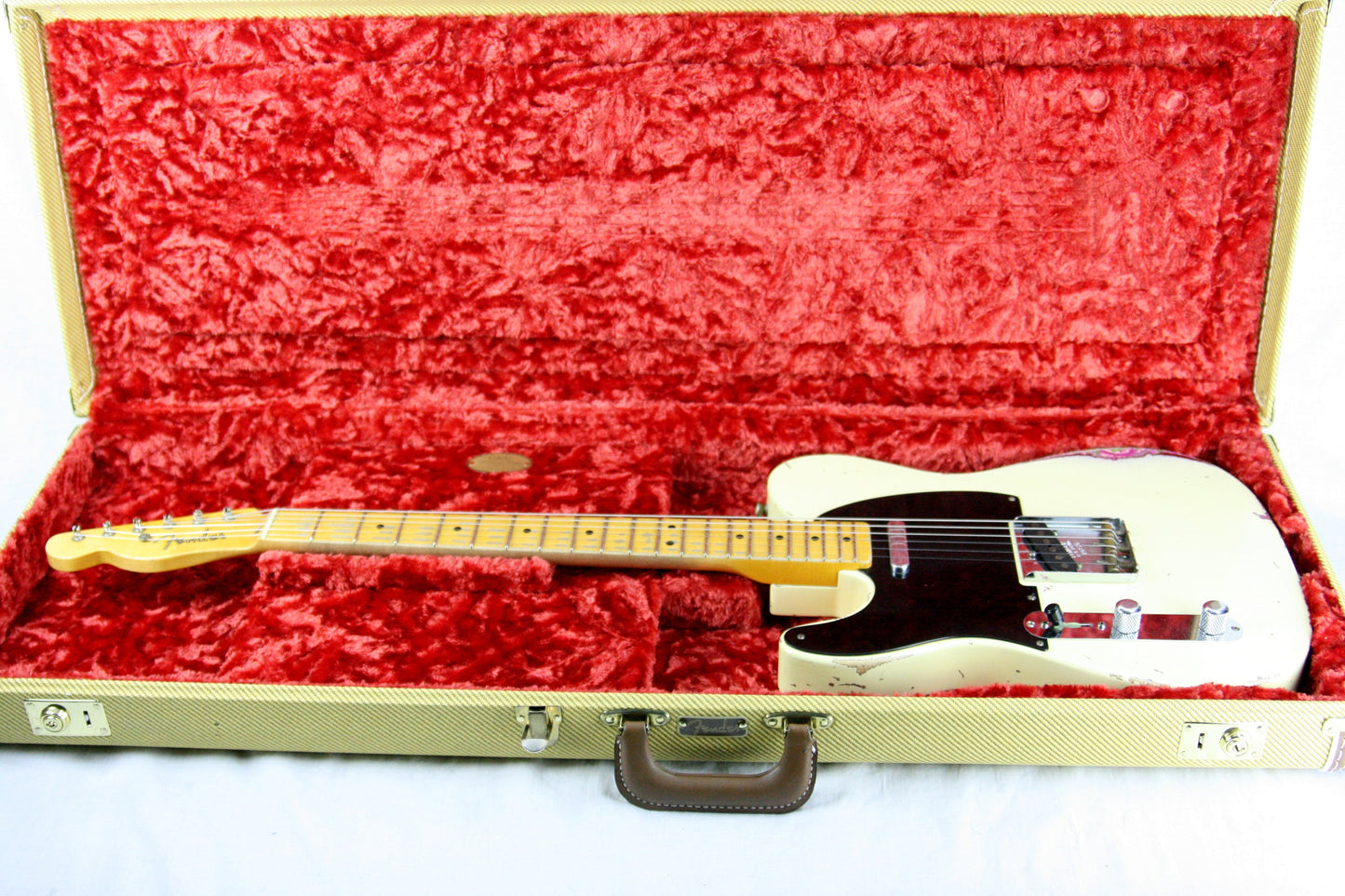 2014 Fender Custom Shop MASTERBUILT Dale Wilson 1951 Nocaster LEFT-HANDED Telecaster Heavy Relic Blonde Pink Paisley