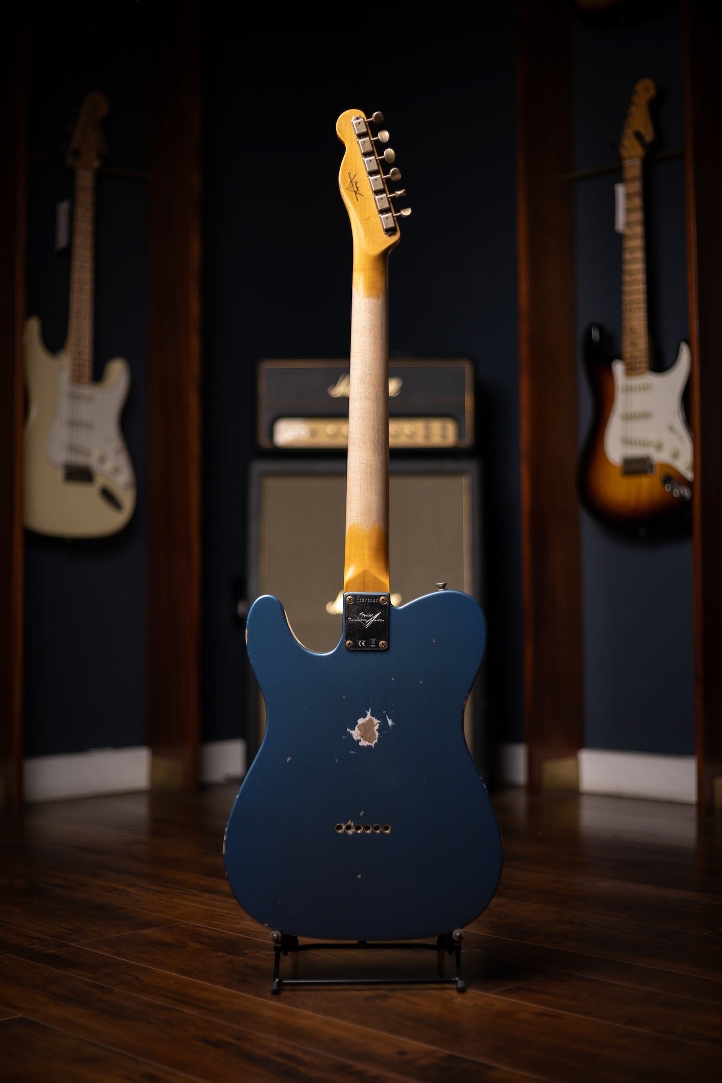 Fender Custom Shop 1963 Telecaster Relic Electric Guitar - Aged Lake Placid Blue