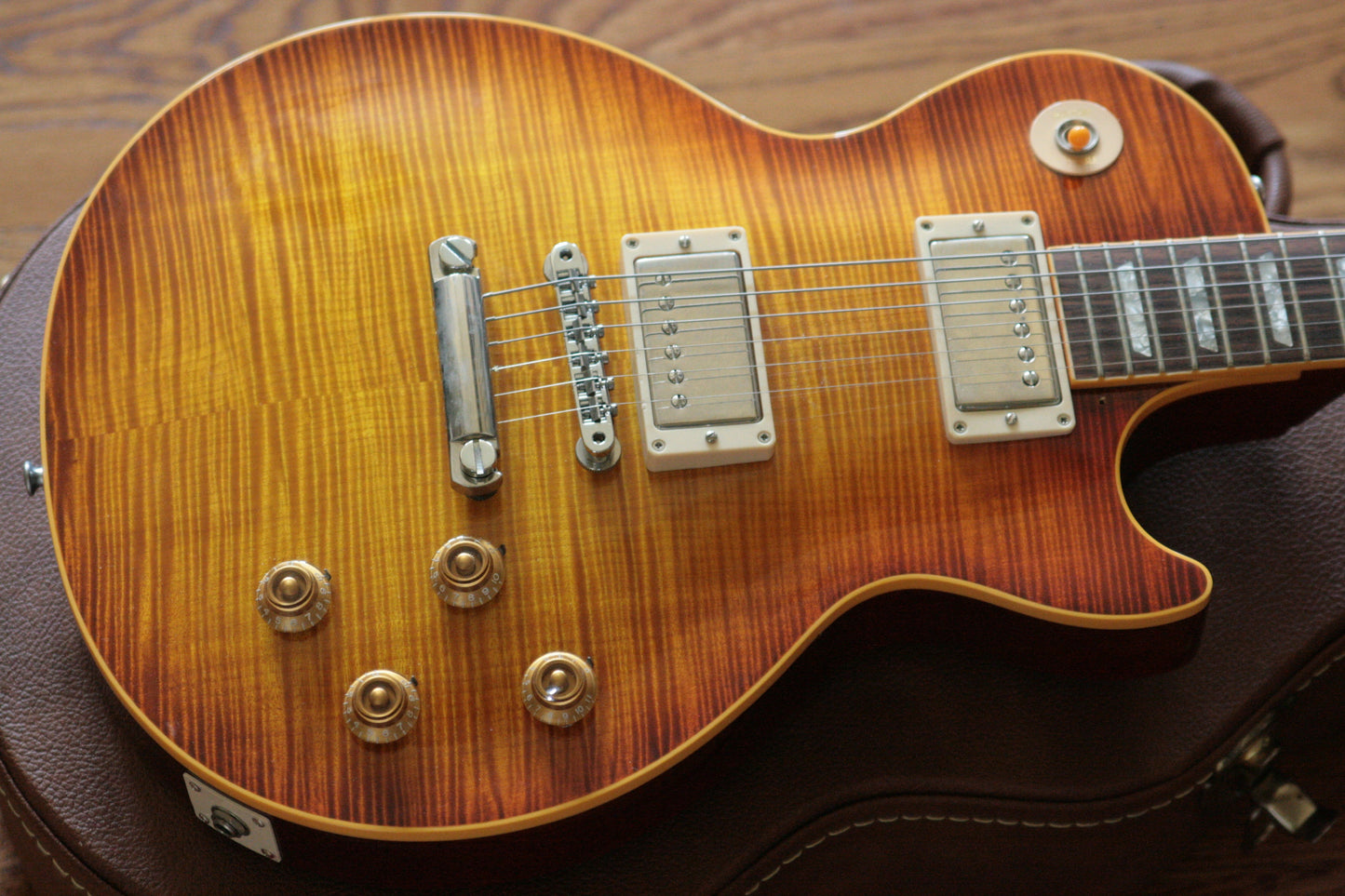 1996 Gibson '59 Les Paul Reissue Flametop Sunburst! 1959 R9 LP CLEAN! BIG TOP!