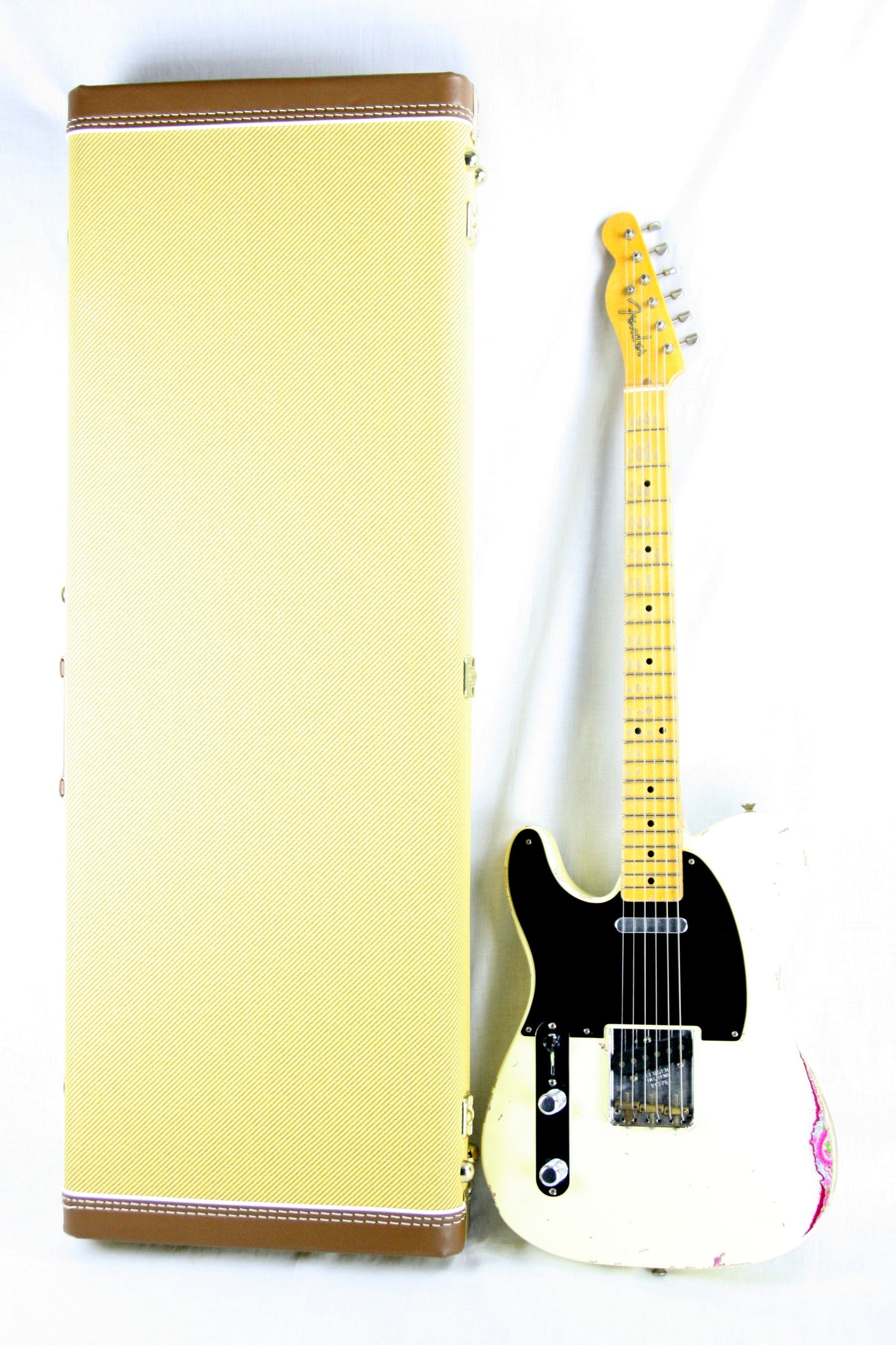 2014 Fender Custom Shop MASTERBUILT Dale Wilson 1951 Nocaster LEFT-HANDED Telecaster Heavy Relic Blonde Pink Paisley