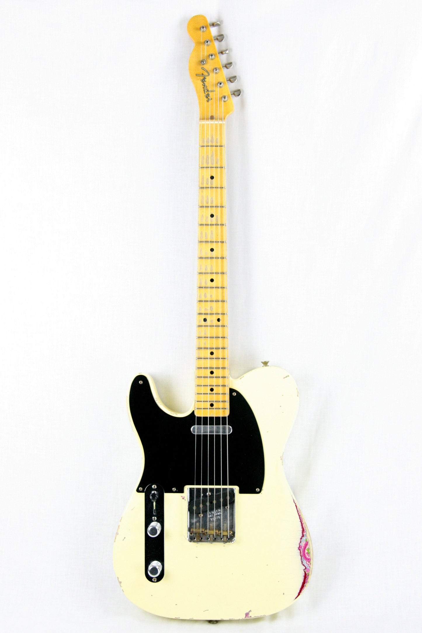2014 Fender Custom Shop MASTERBUILT Dale Wilson 1951 Nocaster LEFT-HANDED Telecaster Heavy Relic Blonde Pink Paisley