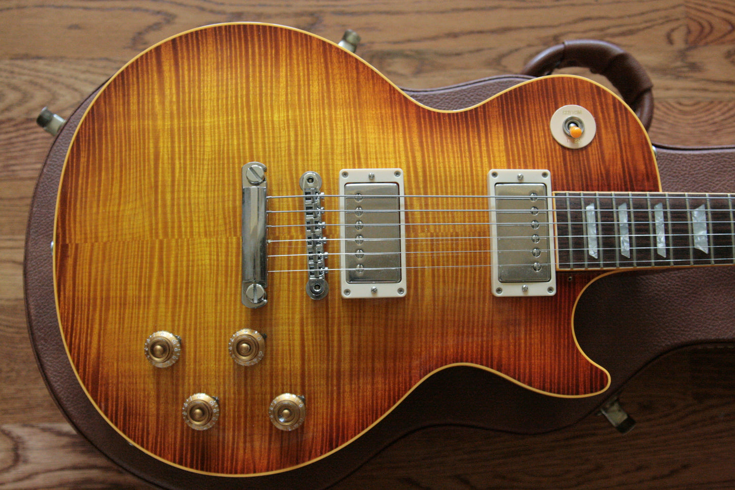 1996 Gibson '59 Les Paul Reissue Flametop Sunburst! 1959 R9 LP CLEAN! BIG TOP!