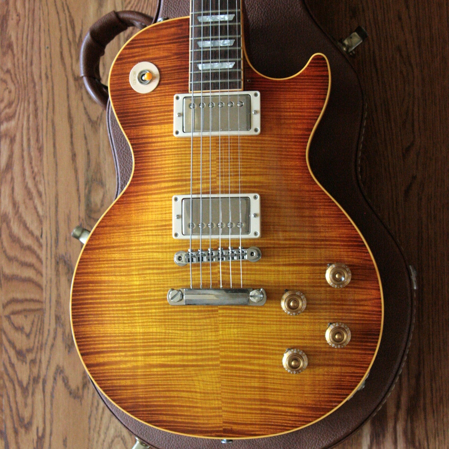 1996 Gibson '59 Les Paul Reissue Flametop Sunburst! 1959 R9 LP CLEAN! BIG TOP!