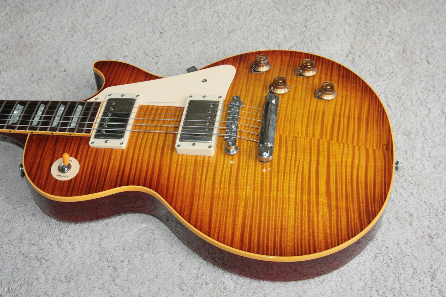 1996 Gibson '59 Les Paul Reissue Flametop Sunburst! 1959 R9 LP CLEAN! BIG TOP!