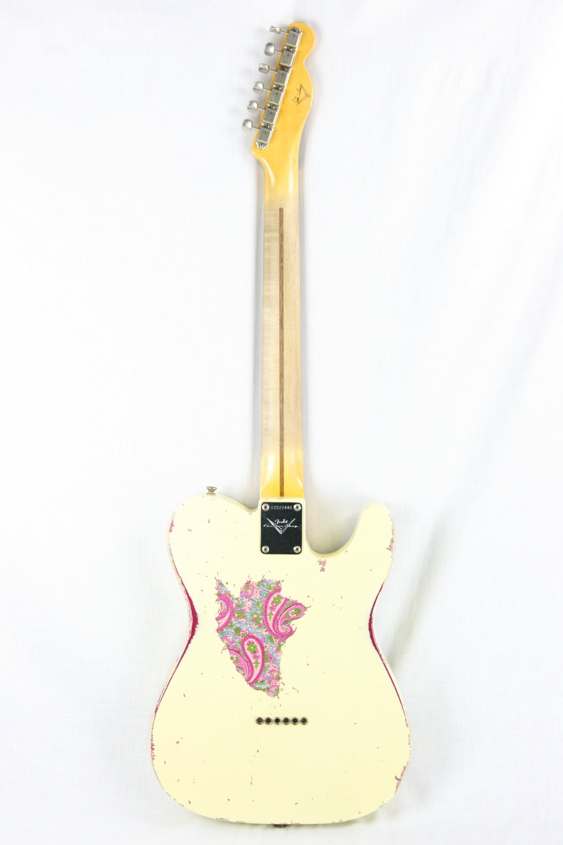 2014 Fender Custom Shop MASTERBUILT Dale Wilson 1951 Nocaster LEFT-HANDED Telecaster Heavy Relic Blonde Pink Paisley