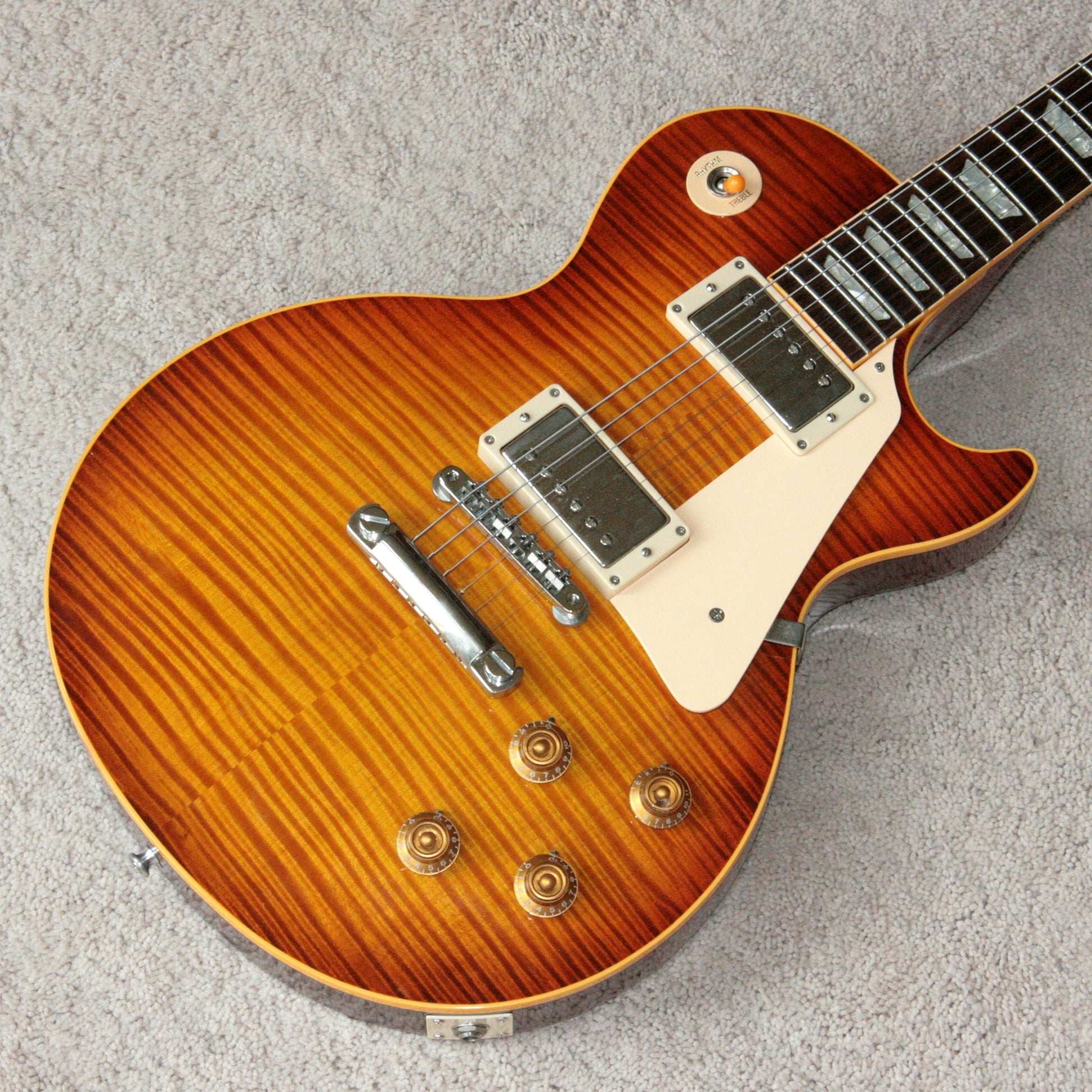 1996 Gibson '59 Les Paul Reissue Flametop Sunburst! 1959 R9 LP CLEAN! BIG TOP!