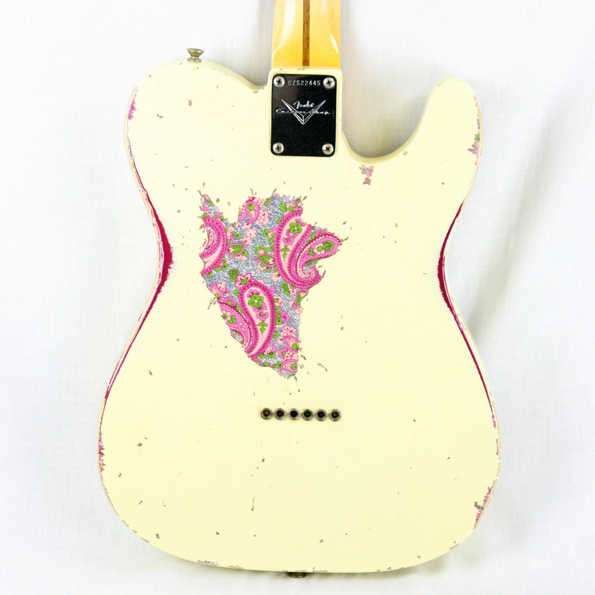 2014 Fender Custom Shop MASTERBUILT Dale Wilson 1951 Nocaster LEFT-HANDED Telecaster Heavy Relic Blonde Pink Paisley