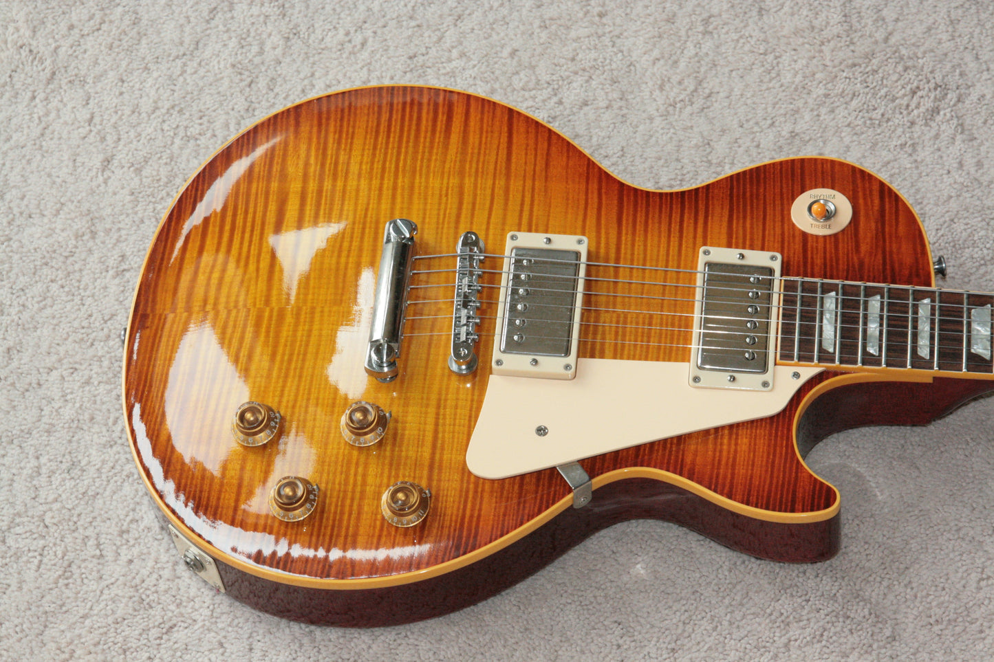 1996 Gibson '59 Les Paul Reissue Flametop Sunburst! 1959 R9 LP CLEAN! BIG TOP!