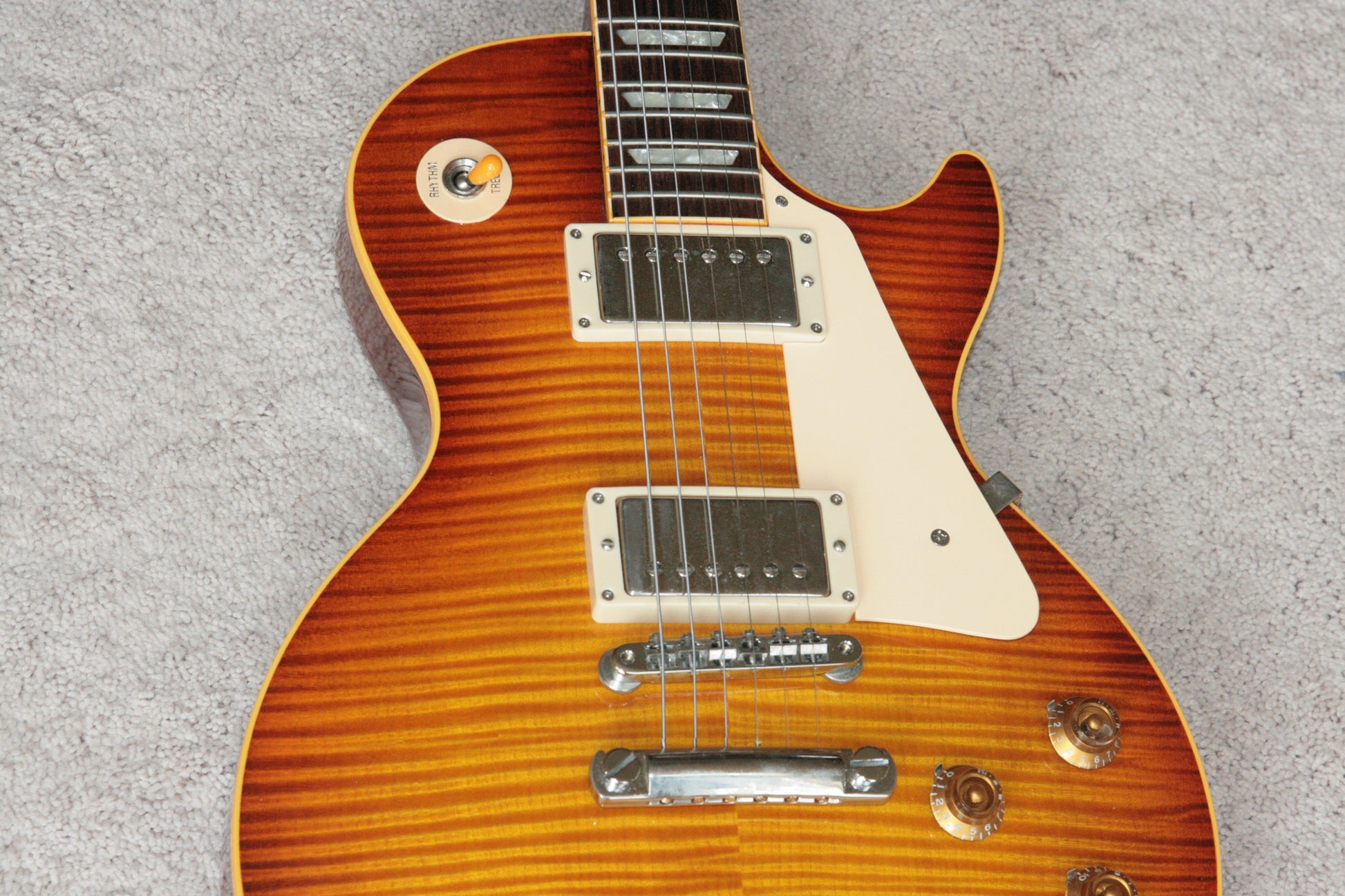 1996 Gibson '59 Les Paul Reissue Flametop Sunburst! 1959 R9 LP CLEAN! BIG TOP!