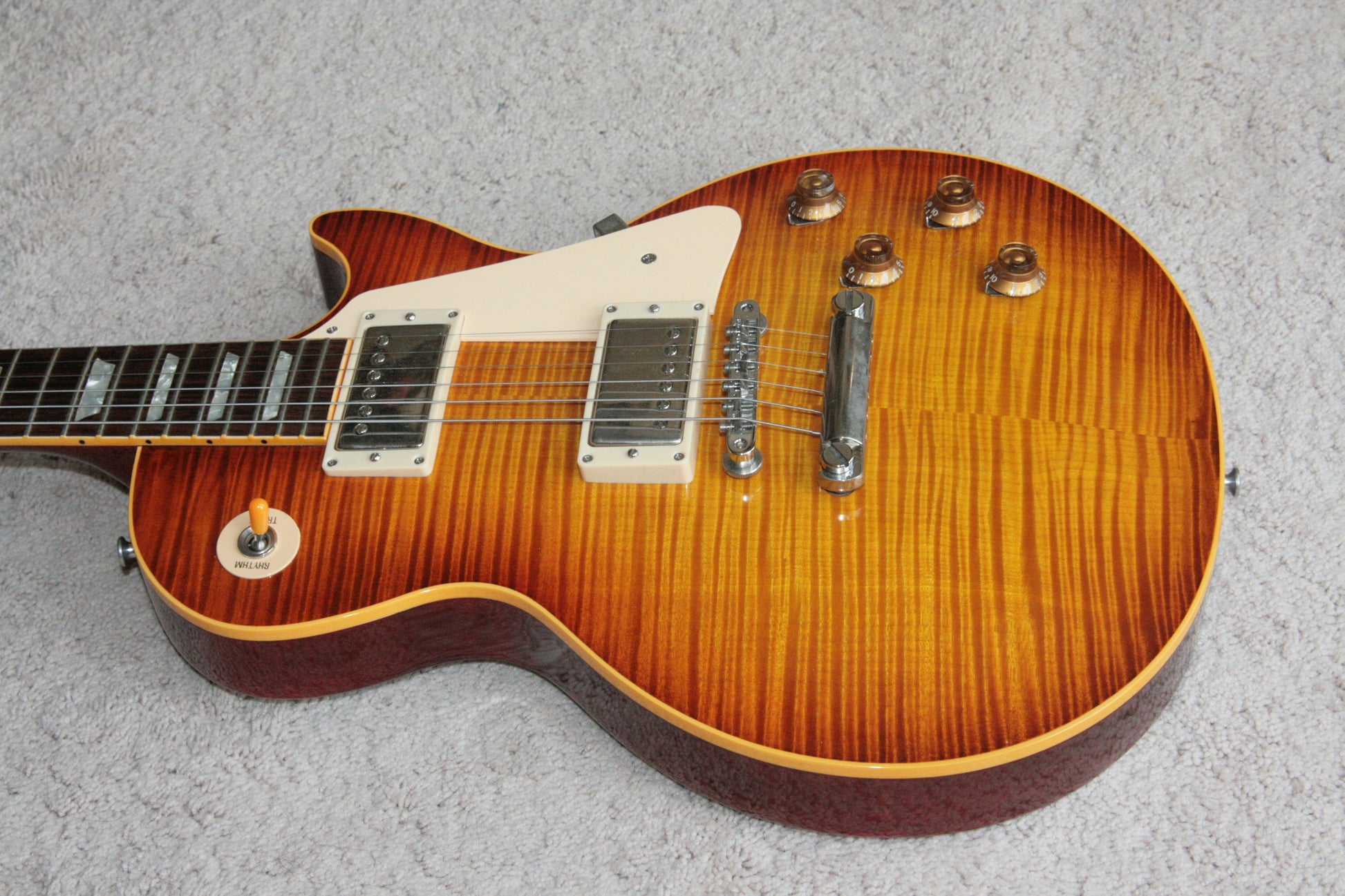 1996 Gibson '59 Les Paul Reissue Flametop Sunburst! 1959 R9 LP CLEAN! BIG TOP!