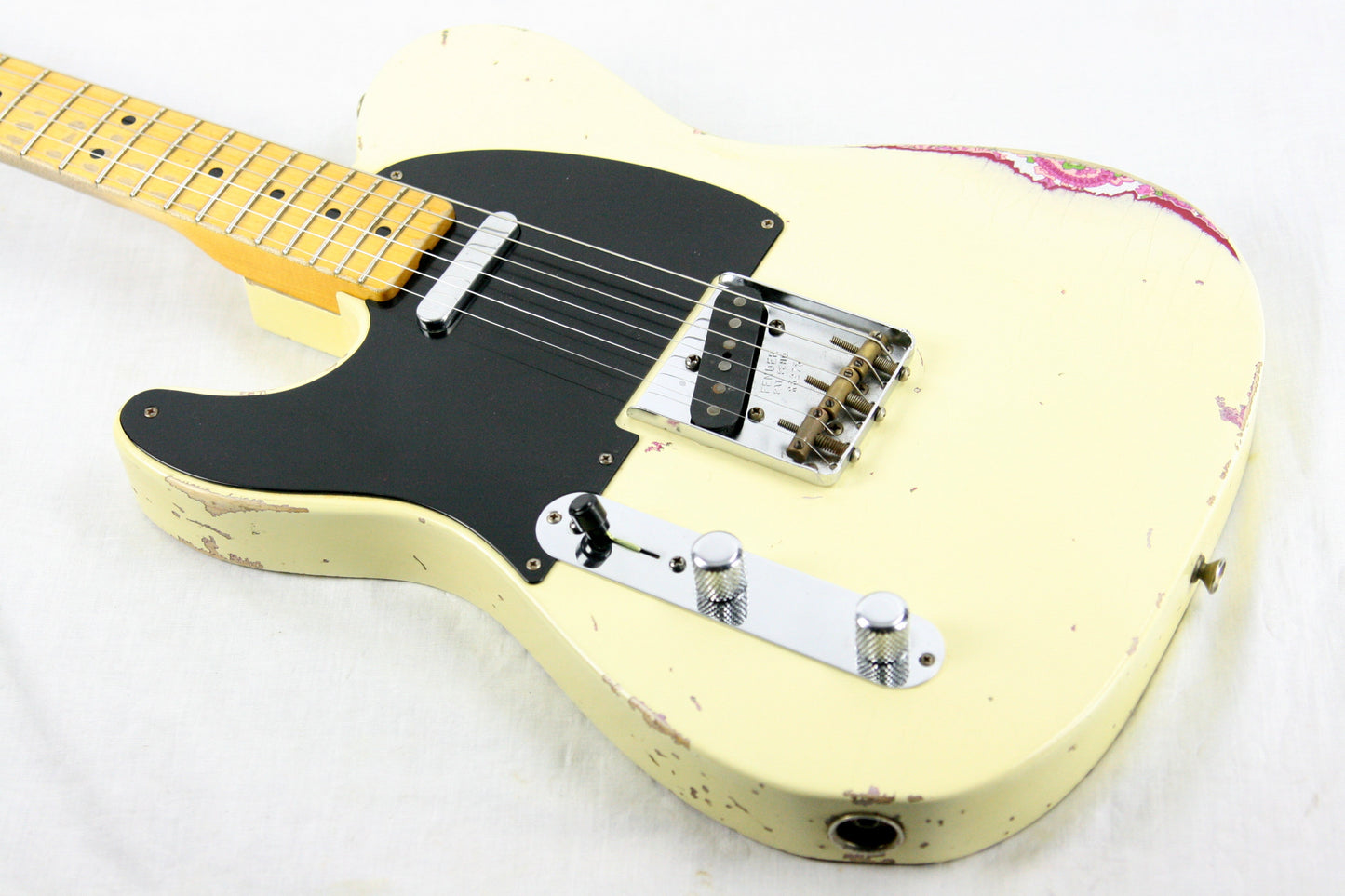 2014 Fender Custom Shop MASTERBUILT Dale Wilson 1951 Nocaster LEFT-HANDED Telecaster Heavy Relic Blonde Pink Paisley