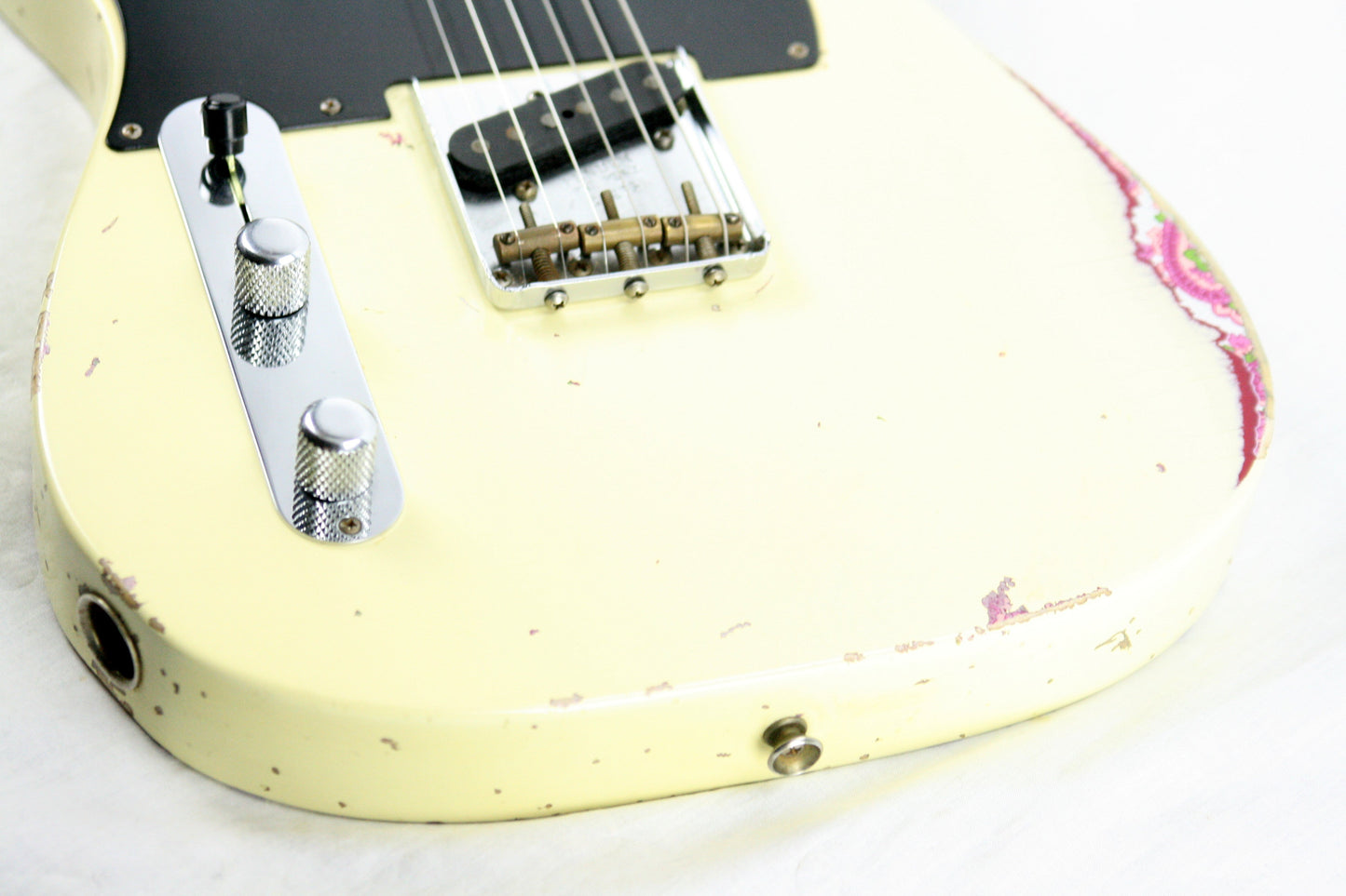 2014 Fender Custom Shop MASTERBUILT Dale Wilson 1951 Nocaster LEFT-HANDED Telecaster Heavy Relic Blonde Pink Paisley