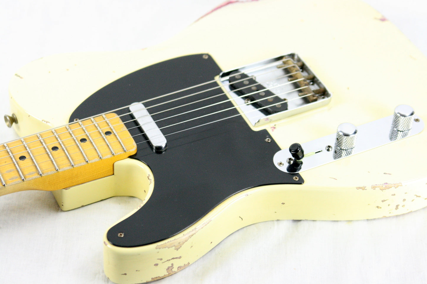 2014 Fender Custom Shop MASTERBUILT Dale Wilson 1951 Nocaster LEFT-HANDED Telecaster Heavy Relic Blonde Pink Paisley