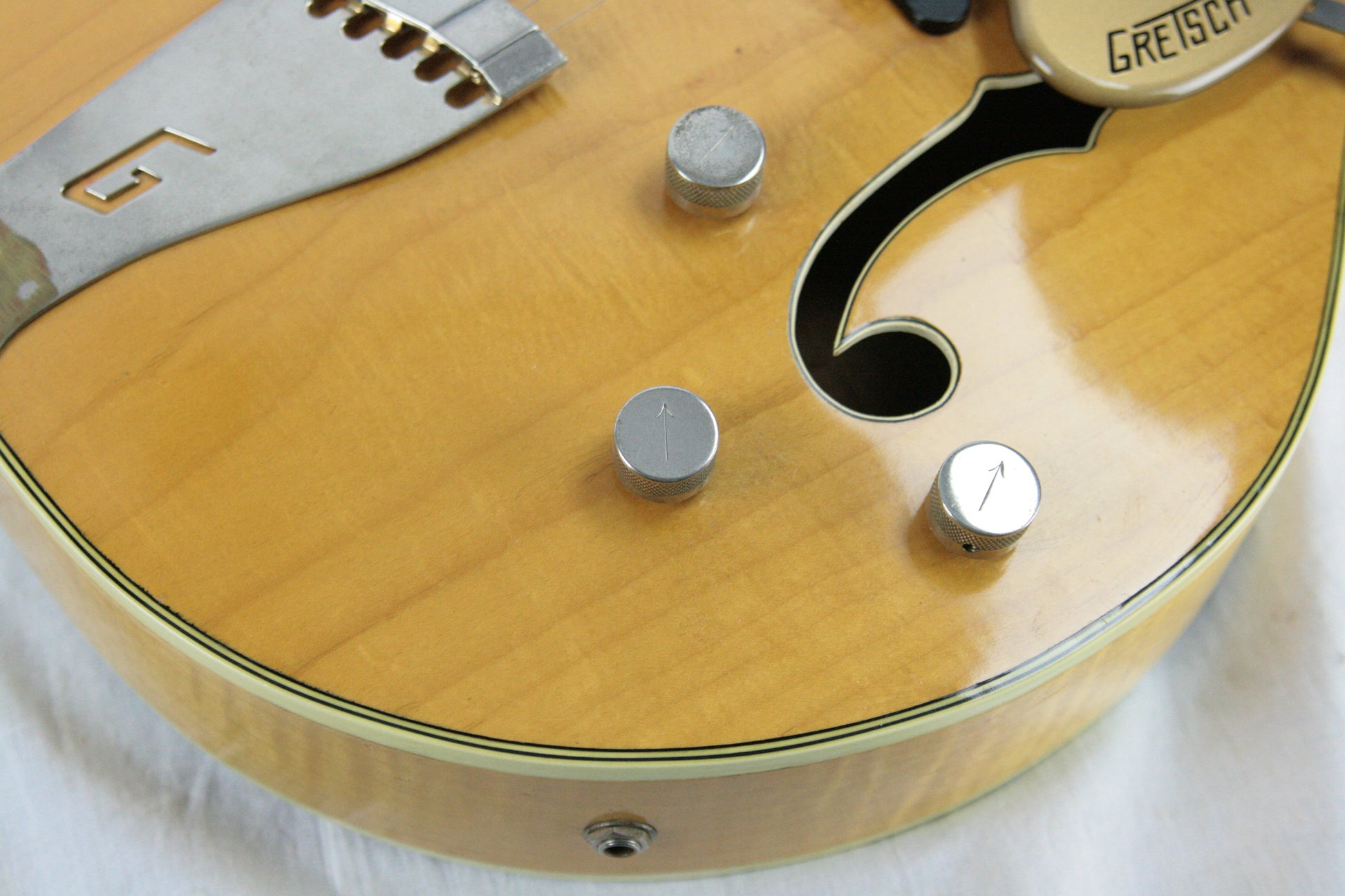 1956 Gretsch 6193 Country Club RARE NATURAL w/ Dearmond Pickups! white falcon size