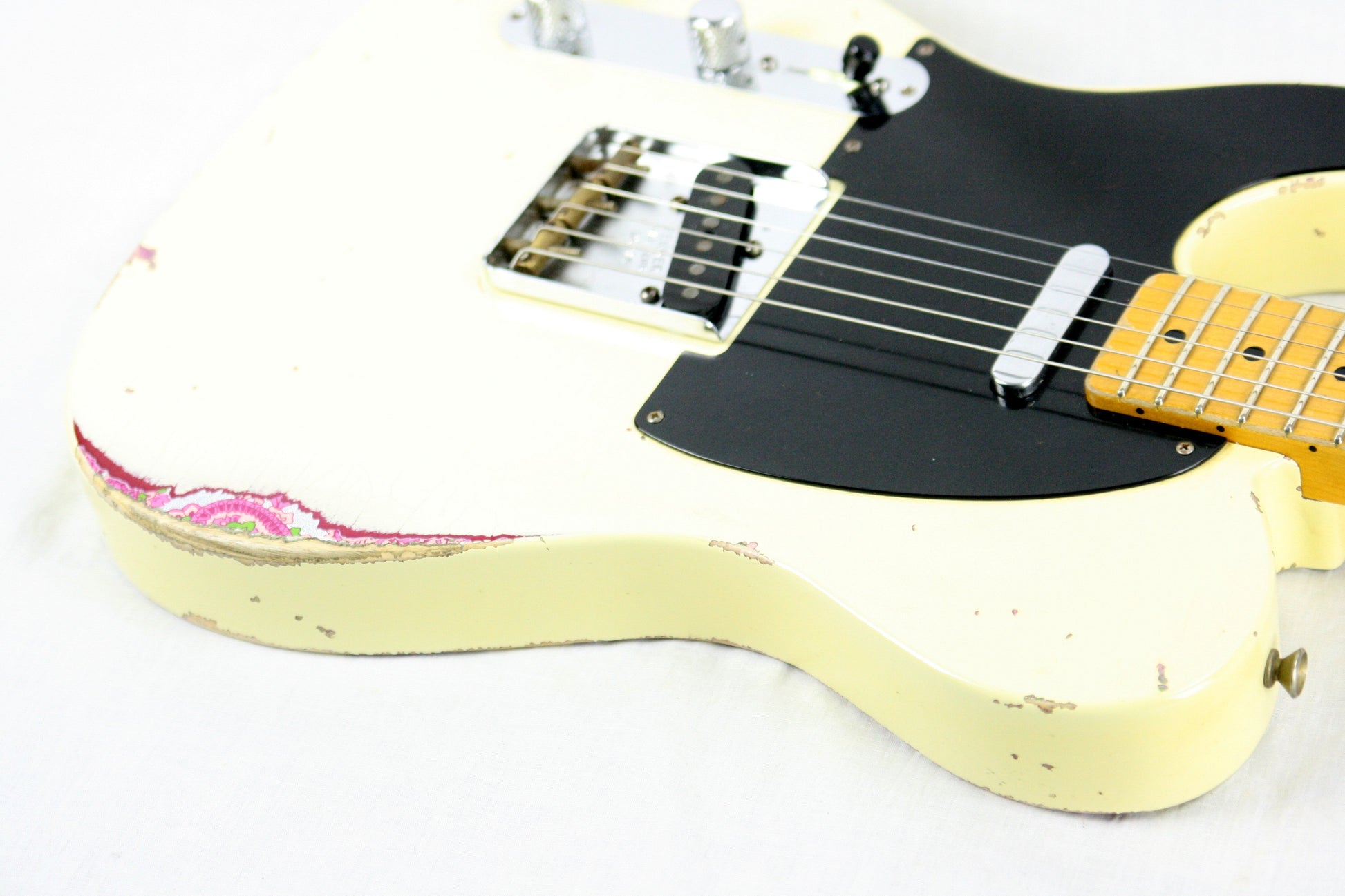 2014 Fender Custom Shop MASTERBUILT Dale Wilson 1951 Nocaster LEFT-HANDED Telecaster Heavy Relic Blonde Pink Paisley
