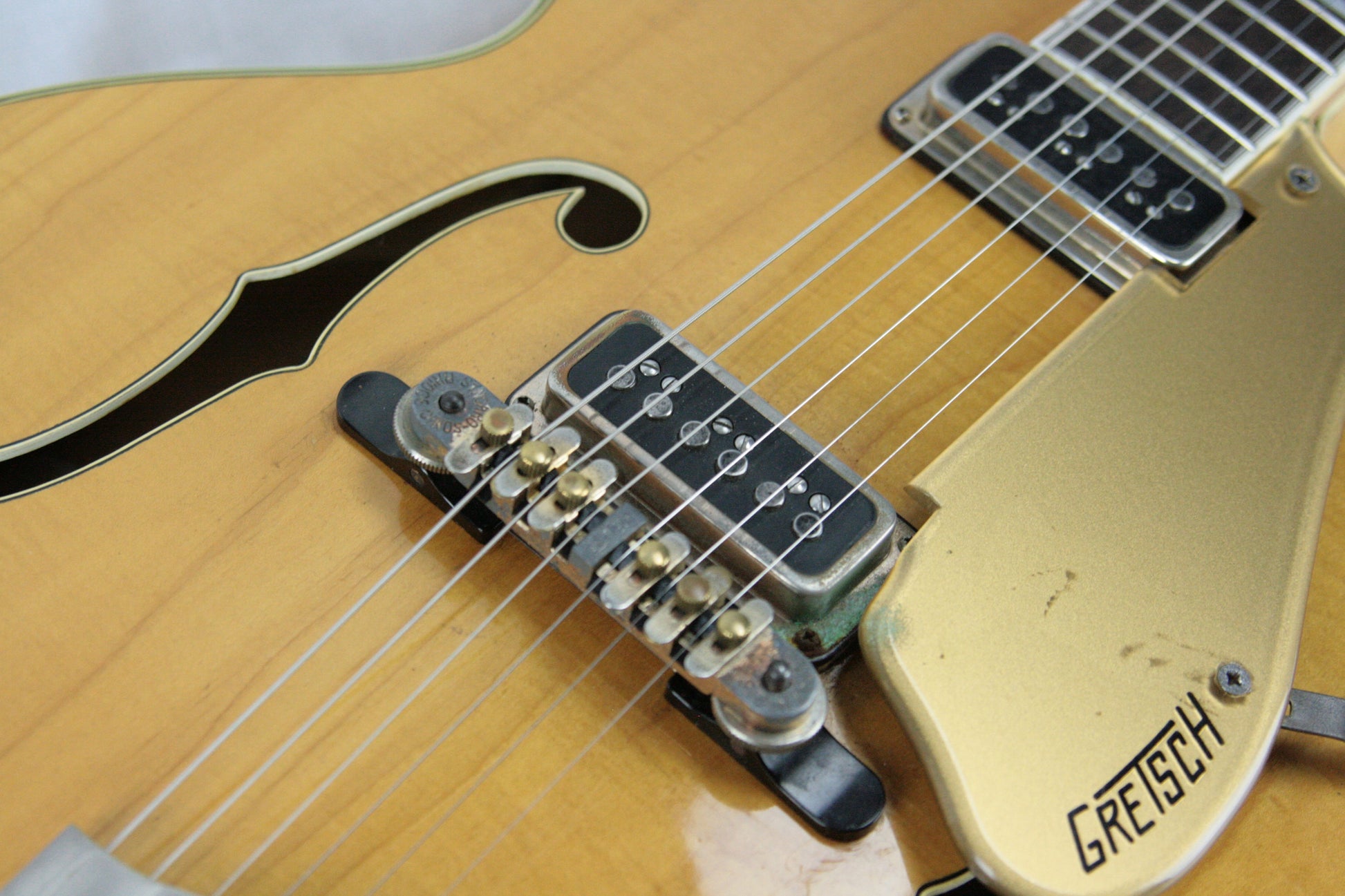1956 Gretsch 6193 Country Club RARE NATURAL w/ Dearmond Pickups! white falcon size