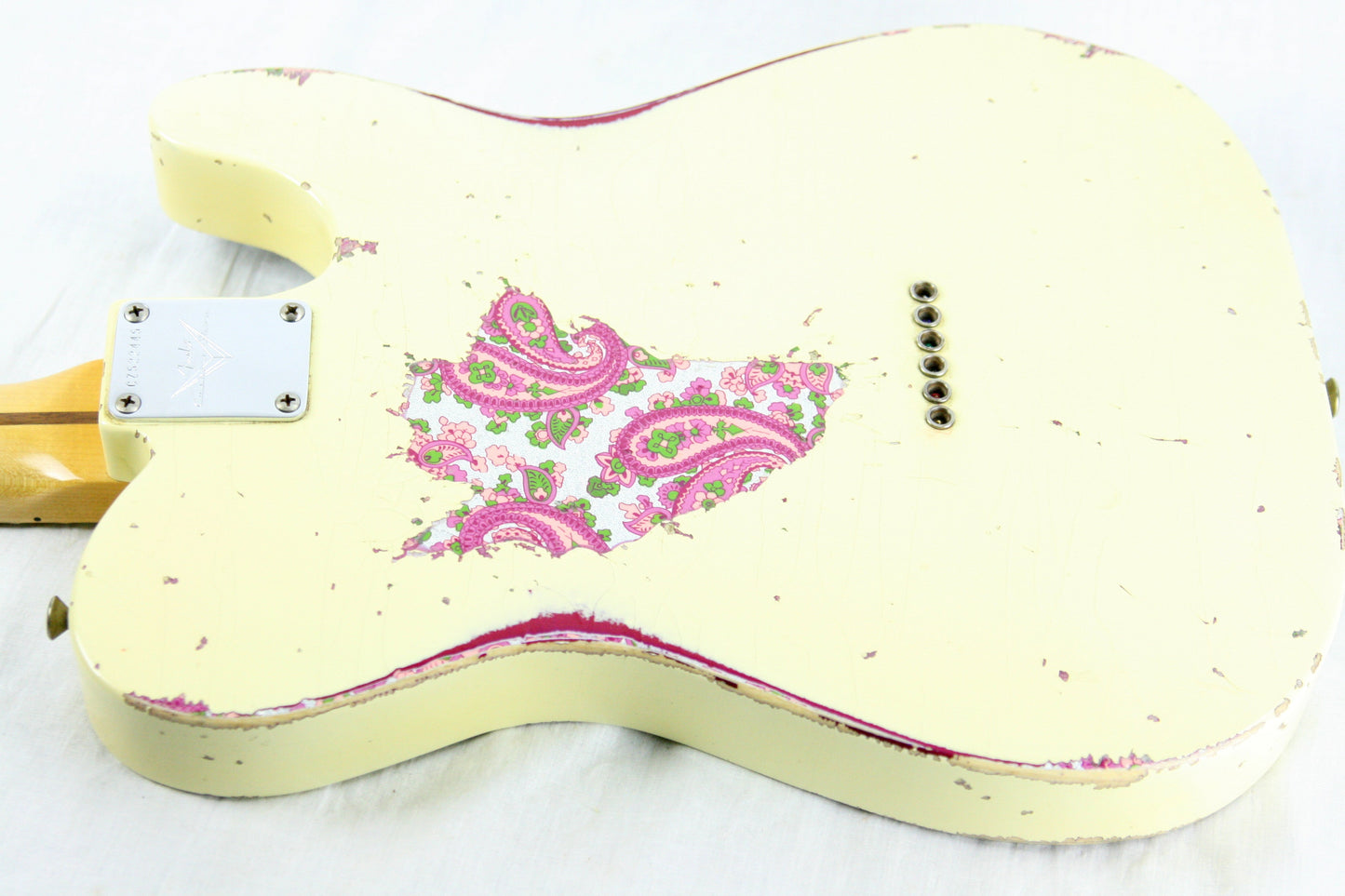 2014 Fender Custom Shop MASTERBUILT Dale Wilson 1951 Nocaster LEFT-HANDED Telecaster Heavy Relic Blonde Pink Paisley