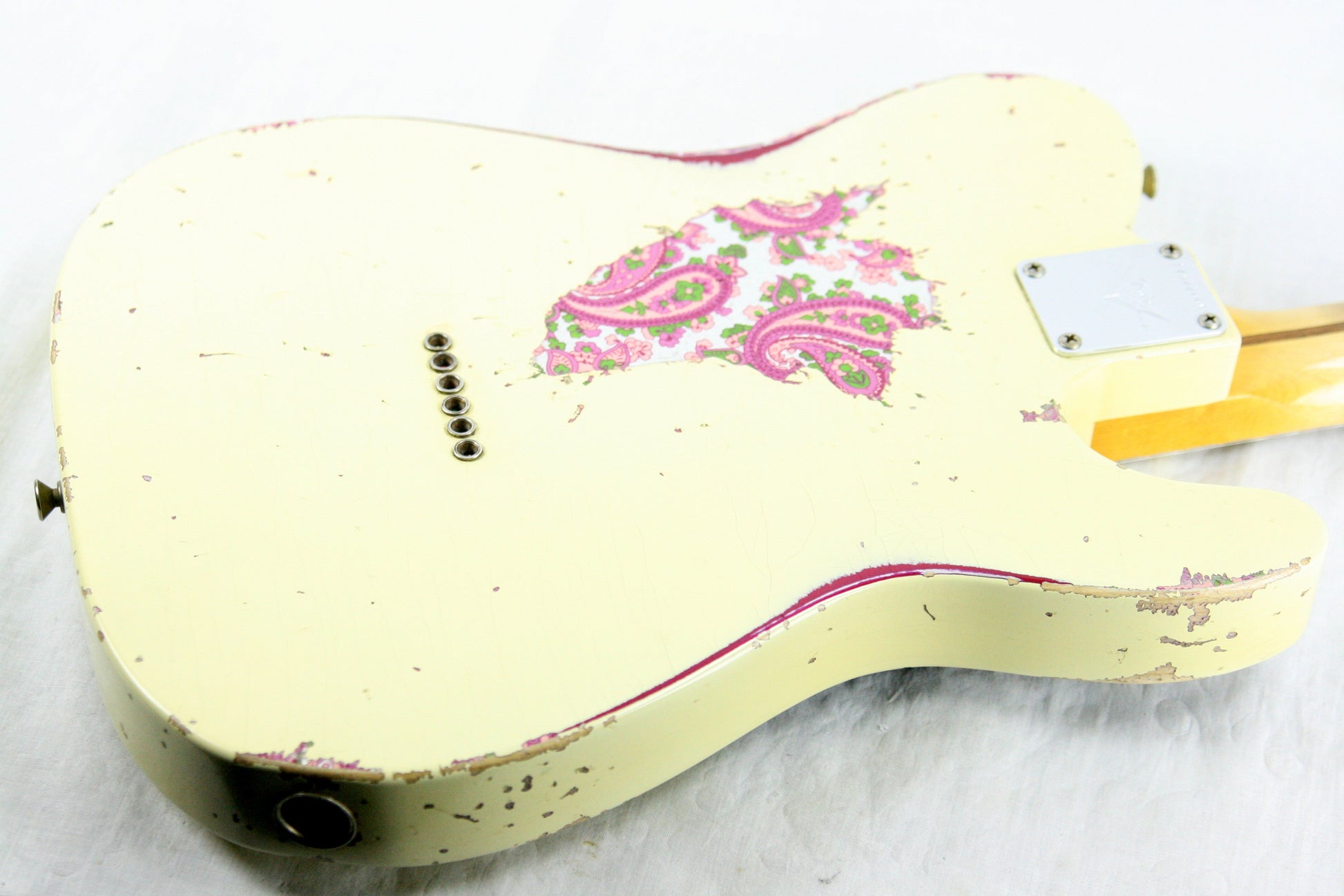 2014 Fender Custom Shop MASTERBUILT Dale Wilson 1951 Nocaster LEFT-HANDED Telecaster Heavy Relic Blonde Pink Paisley