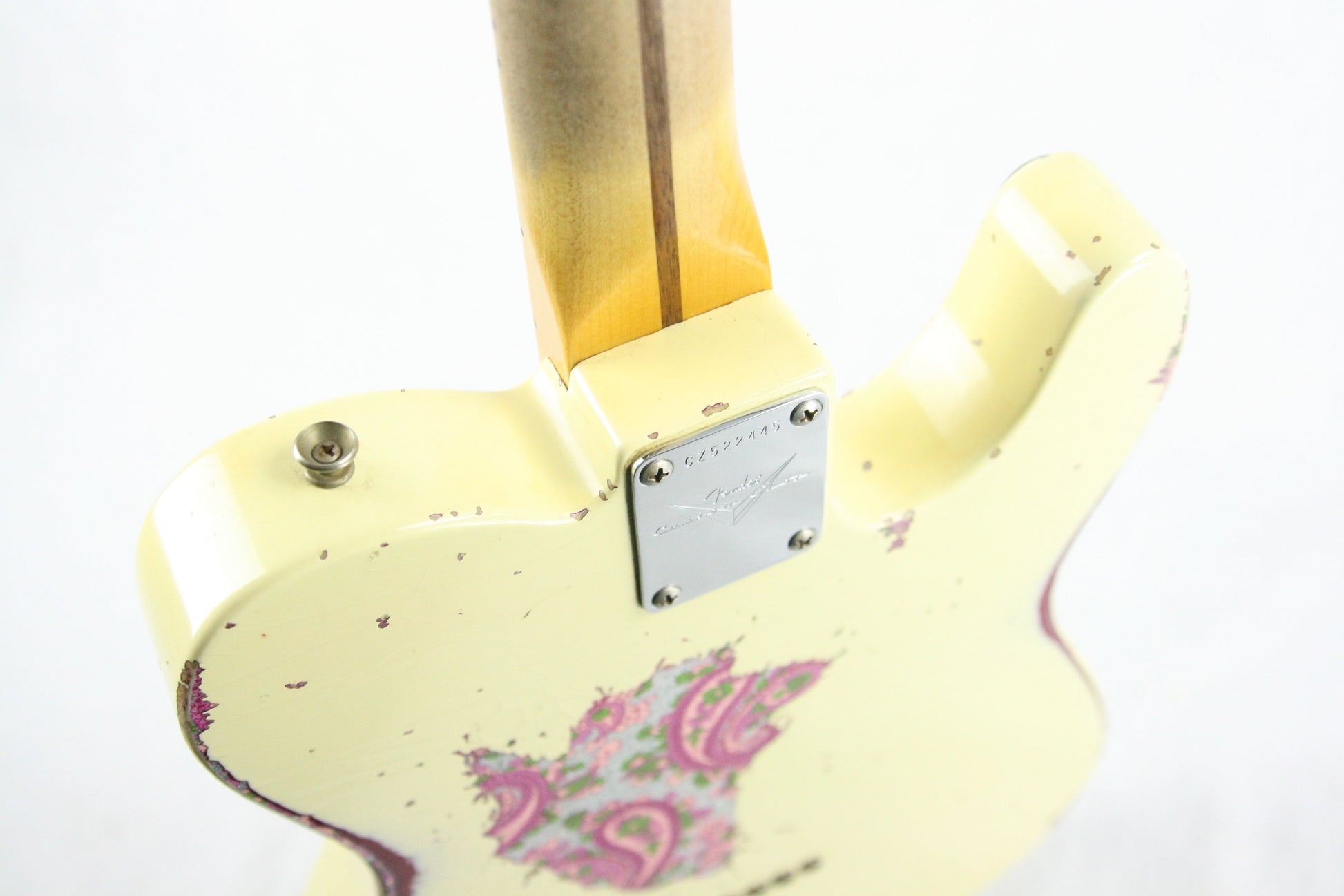 2014 Fender Custom Shop MASTERBUILT Dale Wilson 1951 Nocaster LEFT-HANDED Telecaster Heavy Relic Blonde Pink Paisley