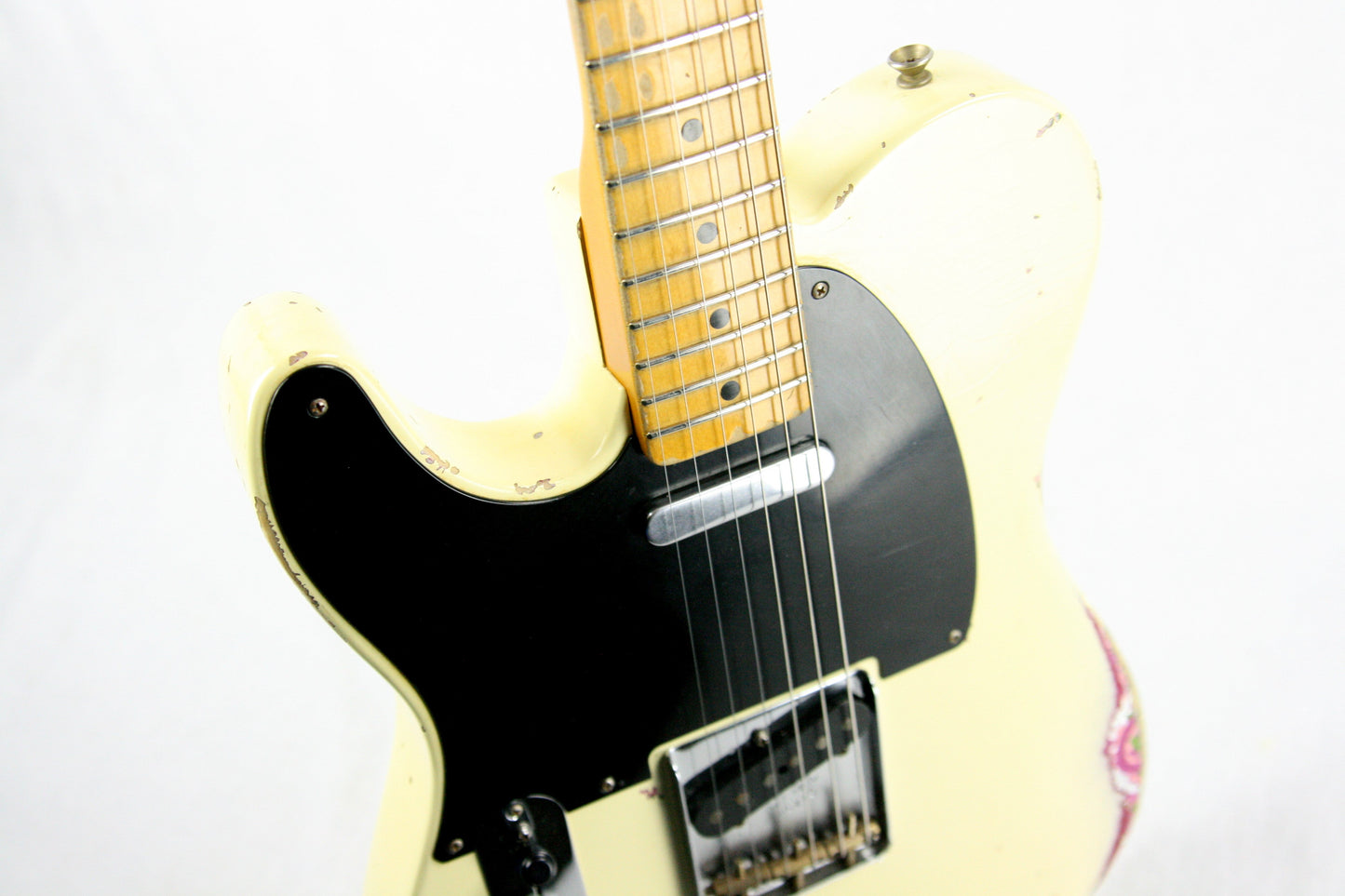 2014 Fender Custom Shop MASTERBUILT Dale Wilson 1951 Nocaster LEFT-HANDED Telecaster Heavy Relic Blonde Pink Paisley
