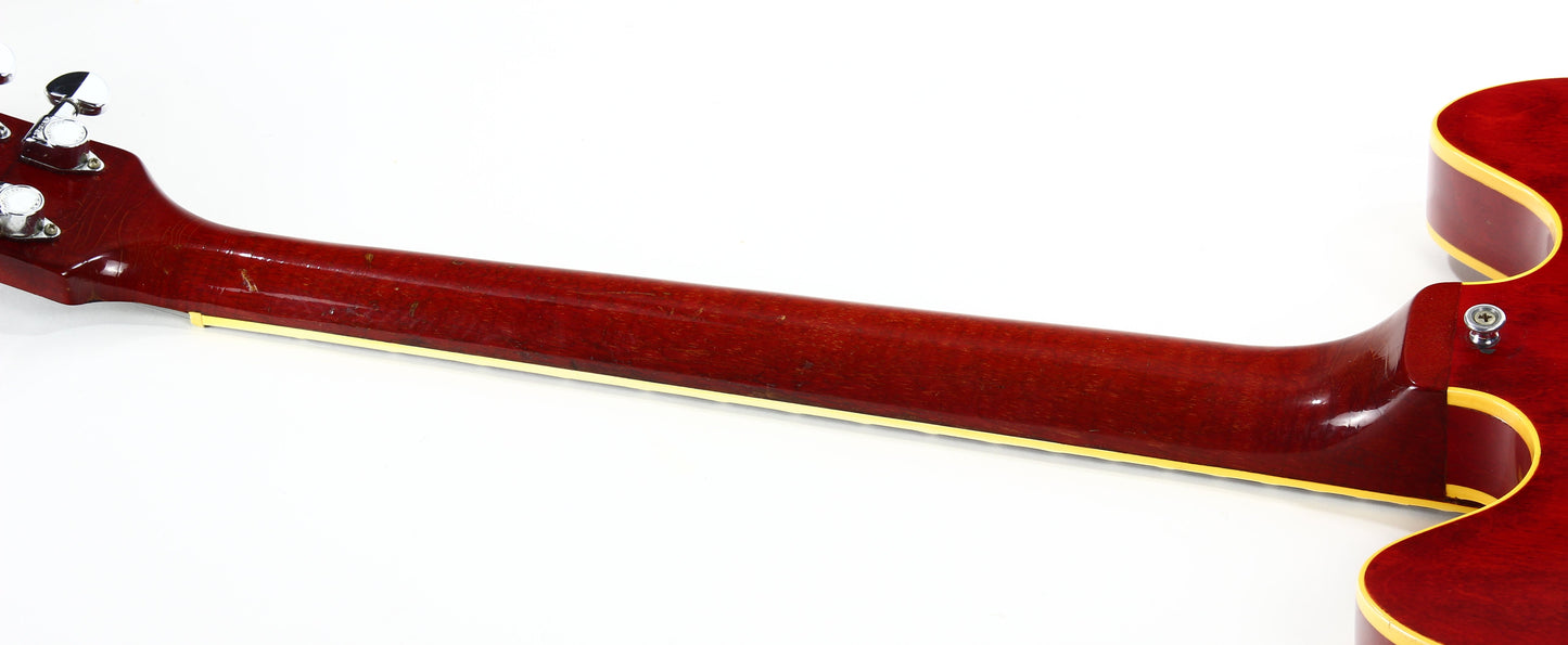 1967 Gibson ES-335 TDC Cherry Red | Dual Patent Number Sticker Humbuckers, Vintage Semi-Hollow Body ES335