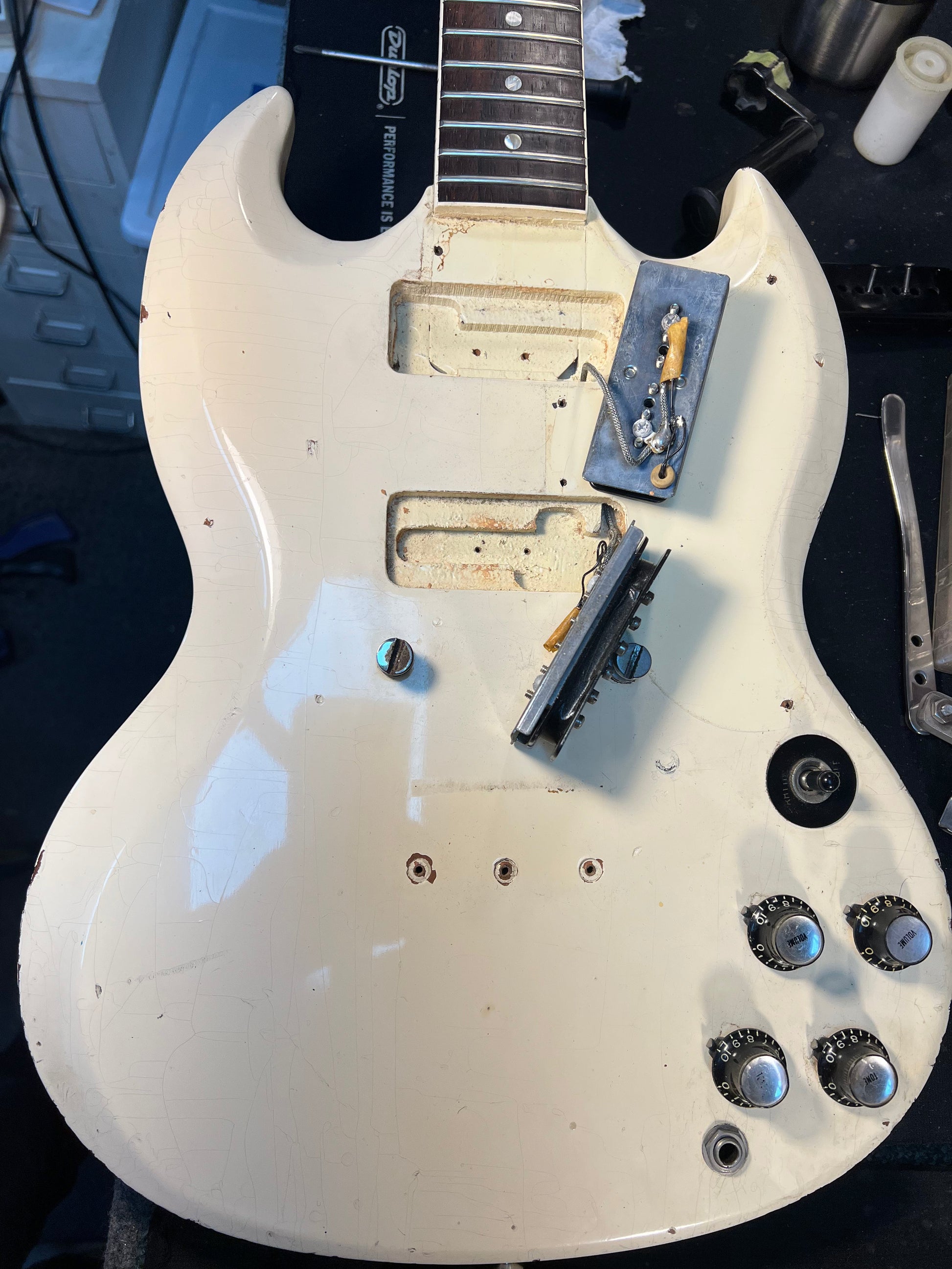 Gibson 1965 SG Special, Polaris White