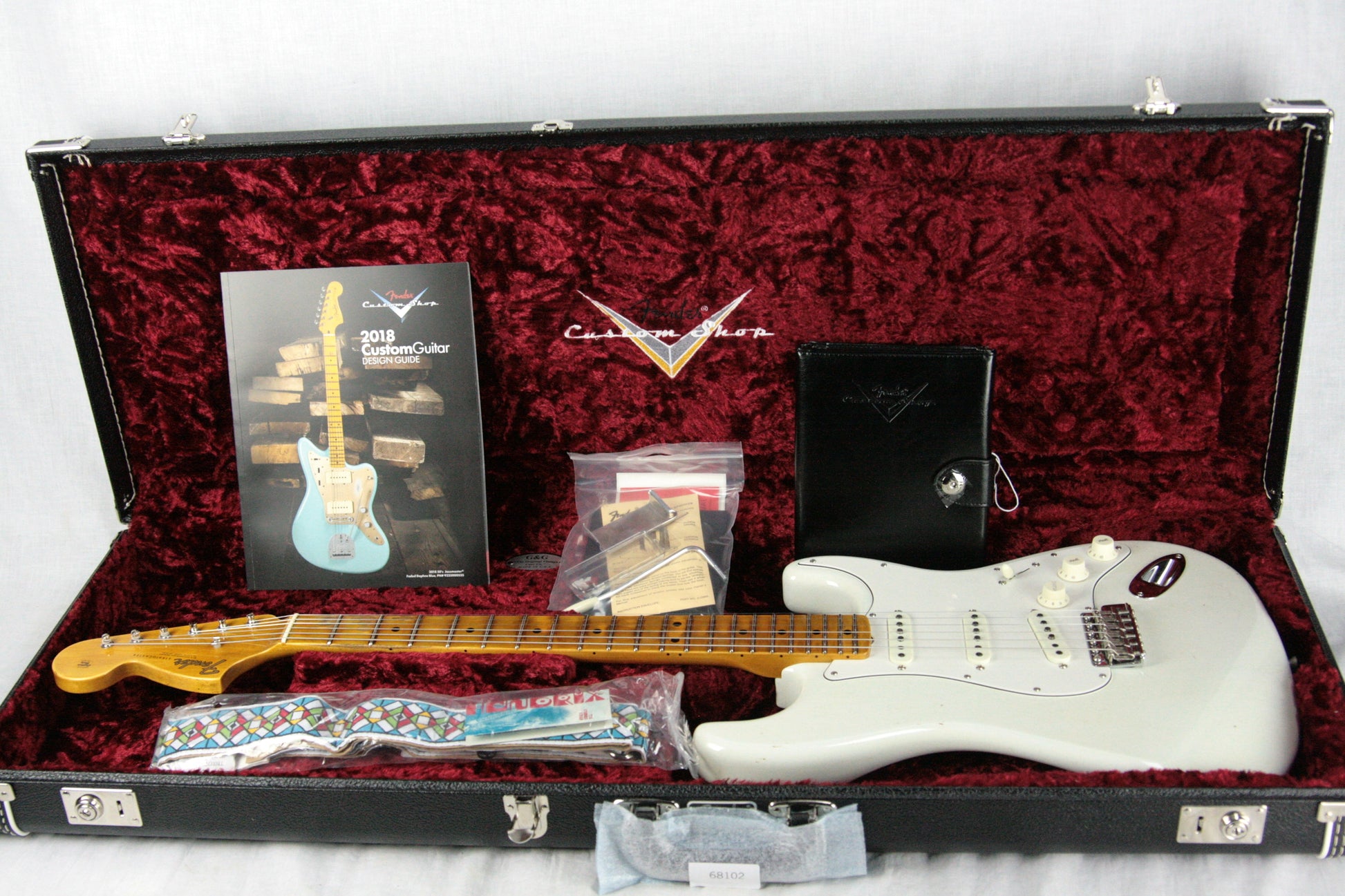 2018 Fender Custom Shop Jimi Hendrix Voodoo Child Stratocaster Journeyman Relic White Strat Maple Cap Neck