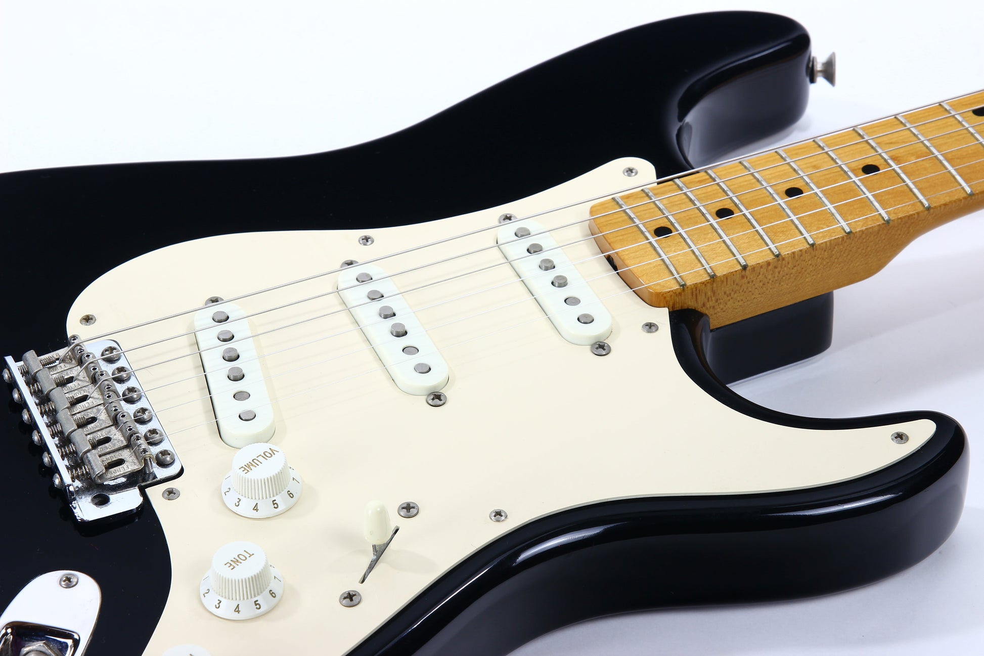 MINTY 1991 Fender Custom Shop '57 Stratocaster BLACK -- Art Esparza, Maple Neck, Tweed Case w Tags!