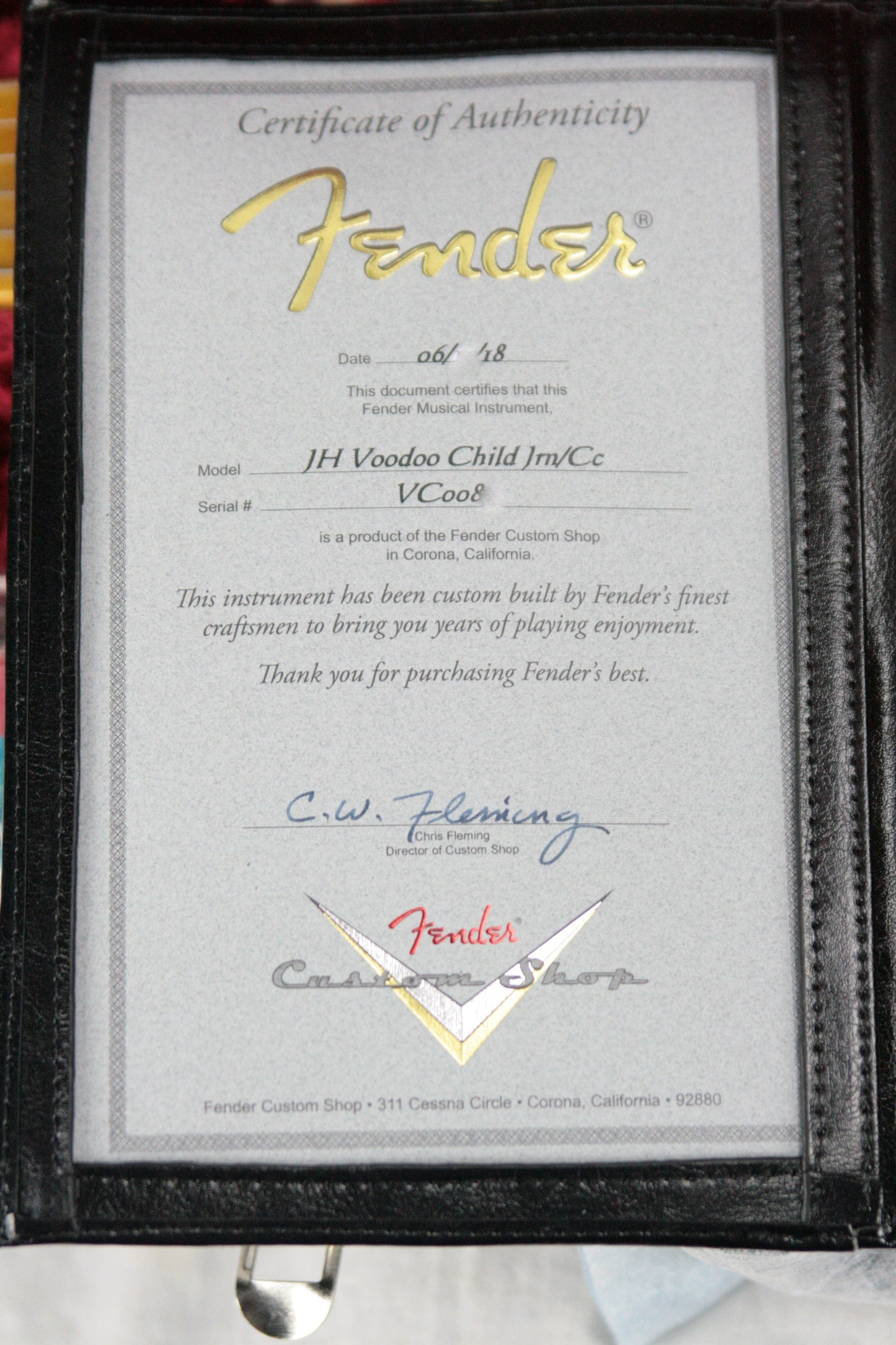 2018 Fender Custom Shop Jimi Hendrix Voodoo Child Stratocaster Journeyman Relic White Strat Maple Cap Neck