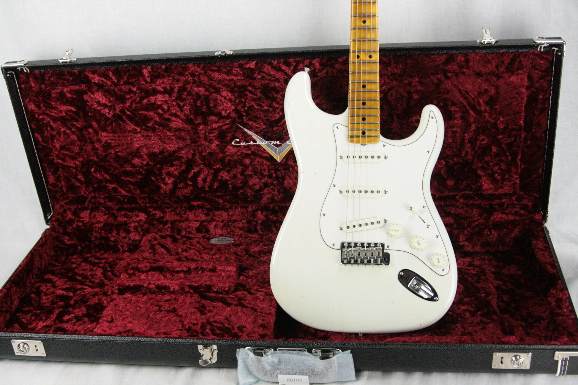2018 Fender Custom Shop Jimi Hendrix Voodoo Child Stratocaster Journeyman Relic White Strat Maple Cap Neck