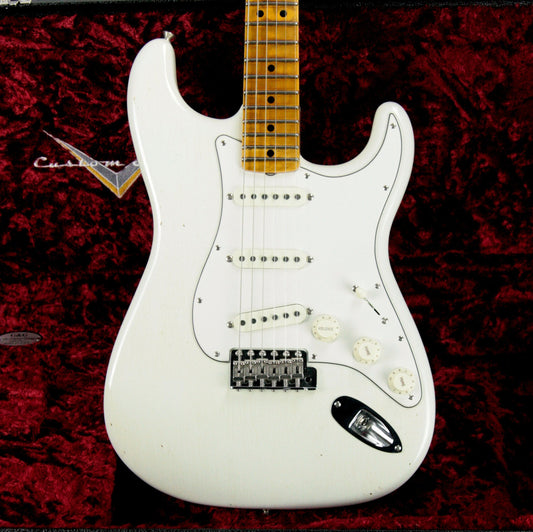 2018 Fender Custom Shop Jimi Hendrix Voodoo Child Stratocaster Journeyman Relic White Strat Maple Cap Neck