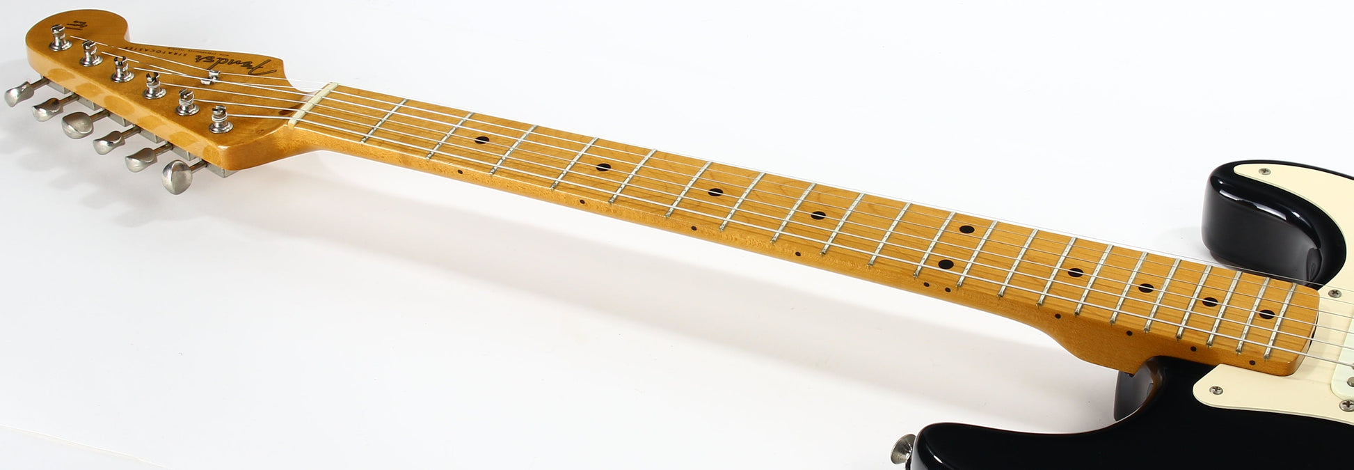 MINTY 1991 Fender Custom Shop '57 Stratocaster BLACK -- Art Esparza, Maple Neck, Tweed Case w Tags!