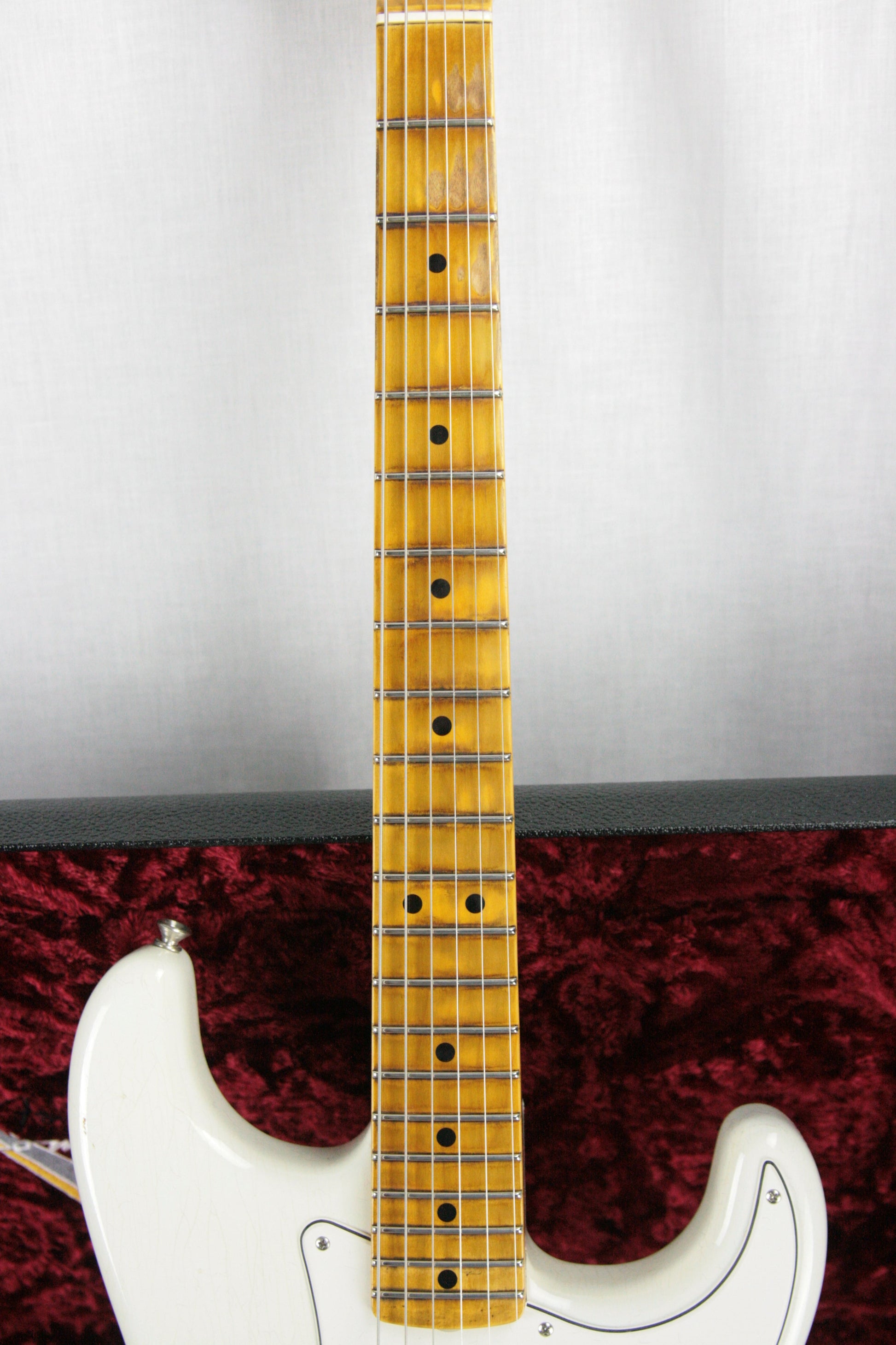 2018 Fender Custom Shop Jimi Hendrix Voodoo Child Stratocaster Journeyman Relic White Strat Maple Cap Neck
