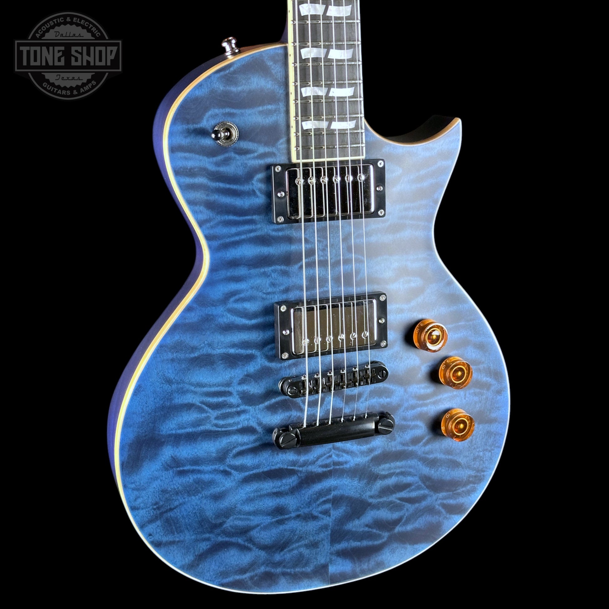 Used ESP USA Eclipse Quilt Top Satin Blue w/case TSU25062