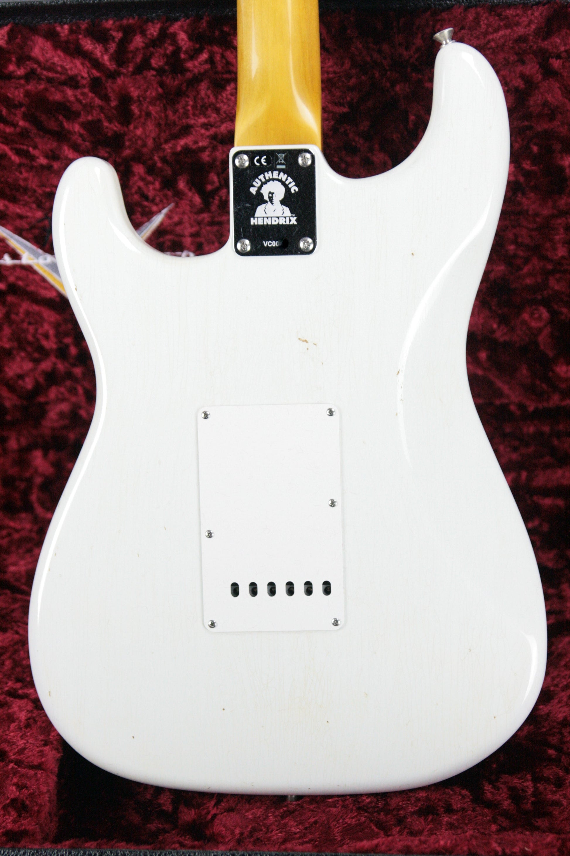 2018 Fender Custom Shop Jimi Hendrix Voodoo Child Stratocaster Journeyman Relic White Strat Maple Cap Neck