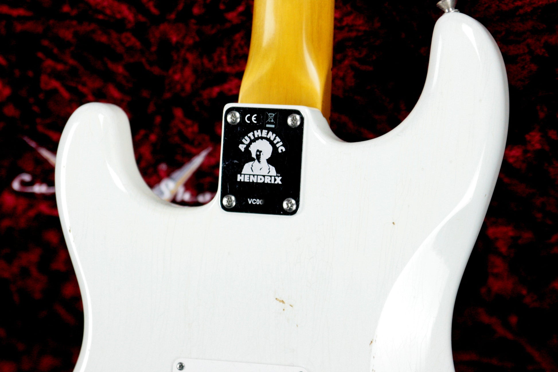 2018 Fender Custom Shop Jimi Hendrix Voodoo Child Stratocaster Journeyman Relic White Strat Maple Cap Neck