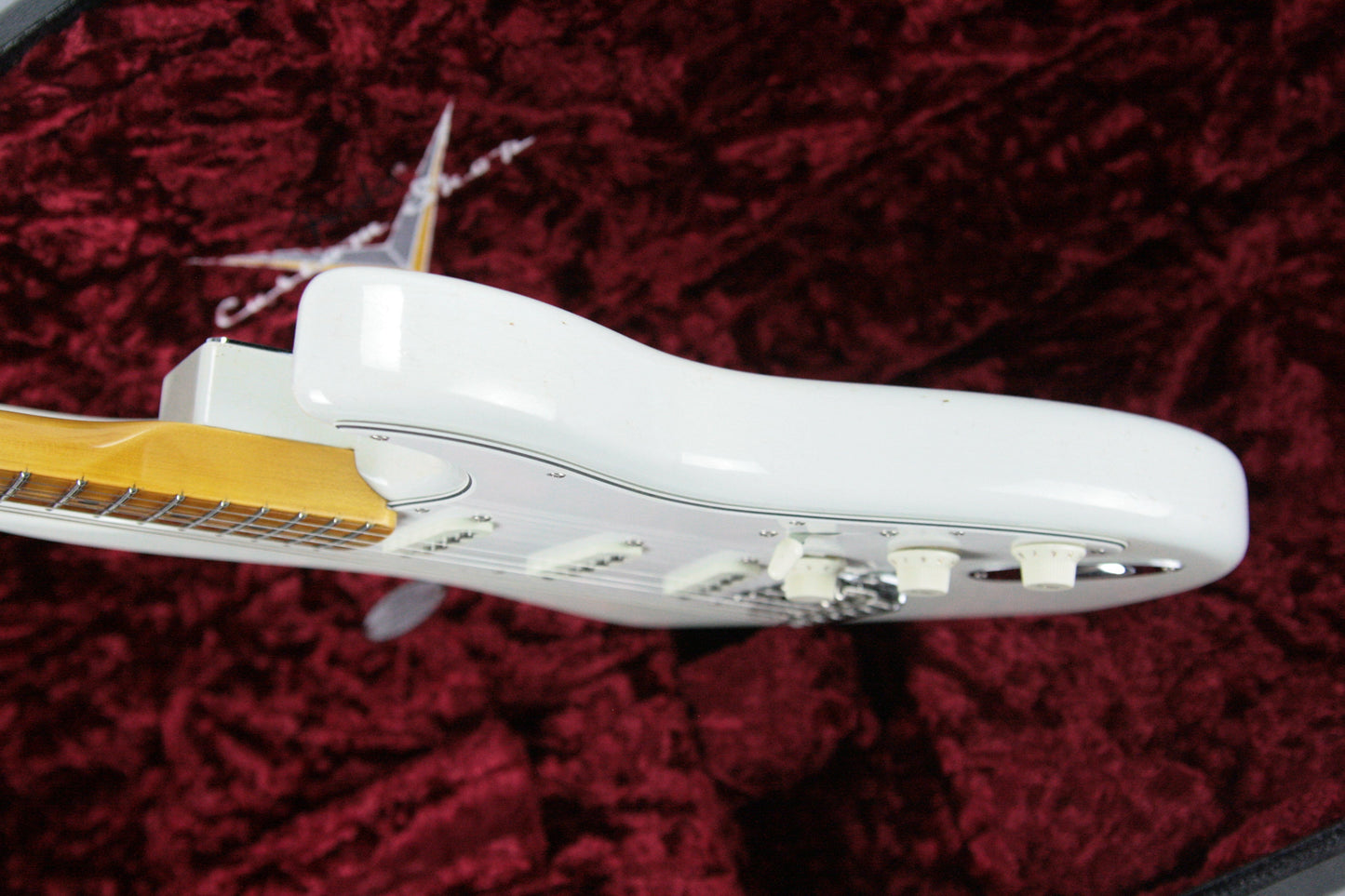 2018 Fender Custom Shop Jimi Hendrix Voodoo Child Stratocaster Journeyman Relic White Strat Maple Cap Neck