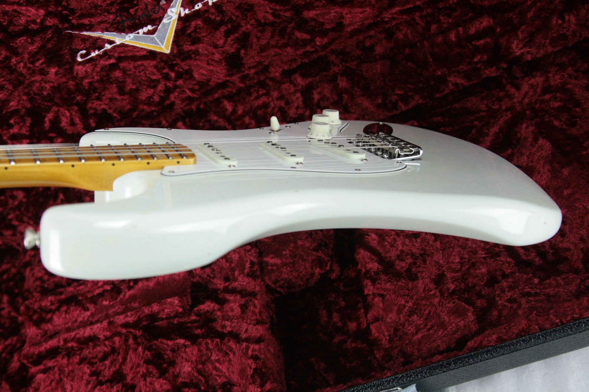 2018 Fender Custom Shop Jimi Hendrix Voodoo Child Stratocaster Journeyman Relic White Strat Maple Cap Neck