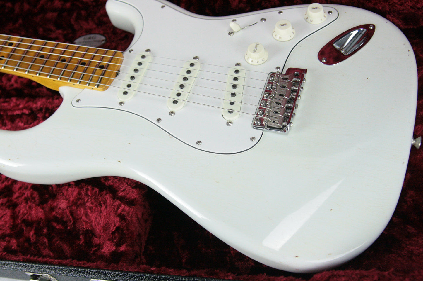 2018 Fender Custom Shop Jimi Hendrix Voodoo Child Stratocaster Journeyman Relic White Strat Maple Cap Neck