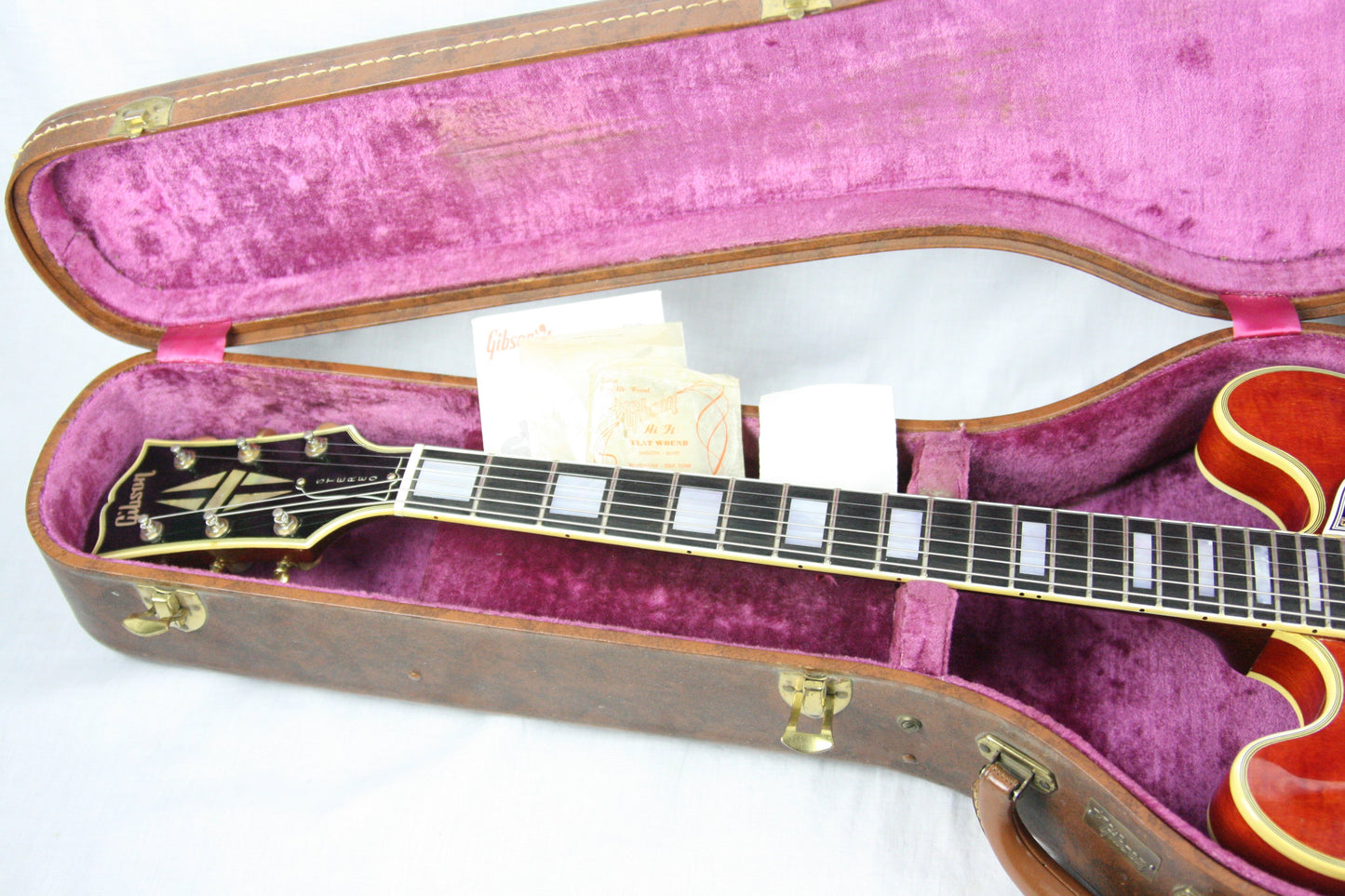 1960 Gibson ES-355 TDSV! CLEAN, PAF's, Watermelon Cherry w/ FLAME! Bigsby