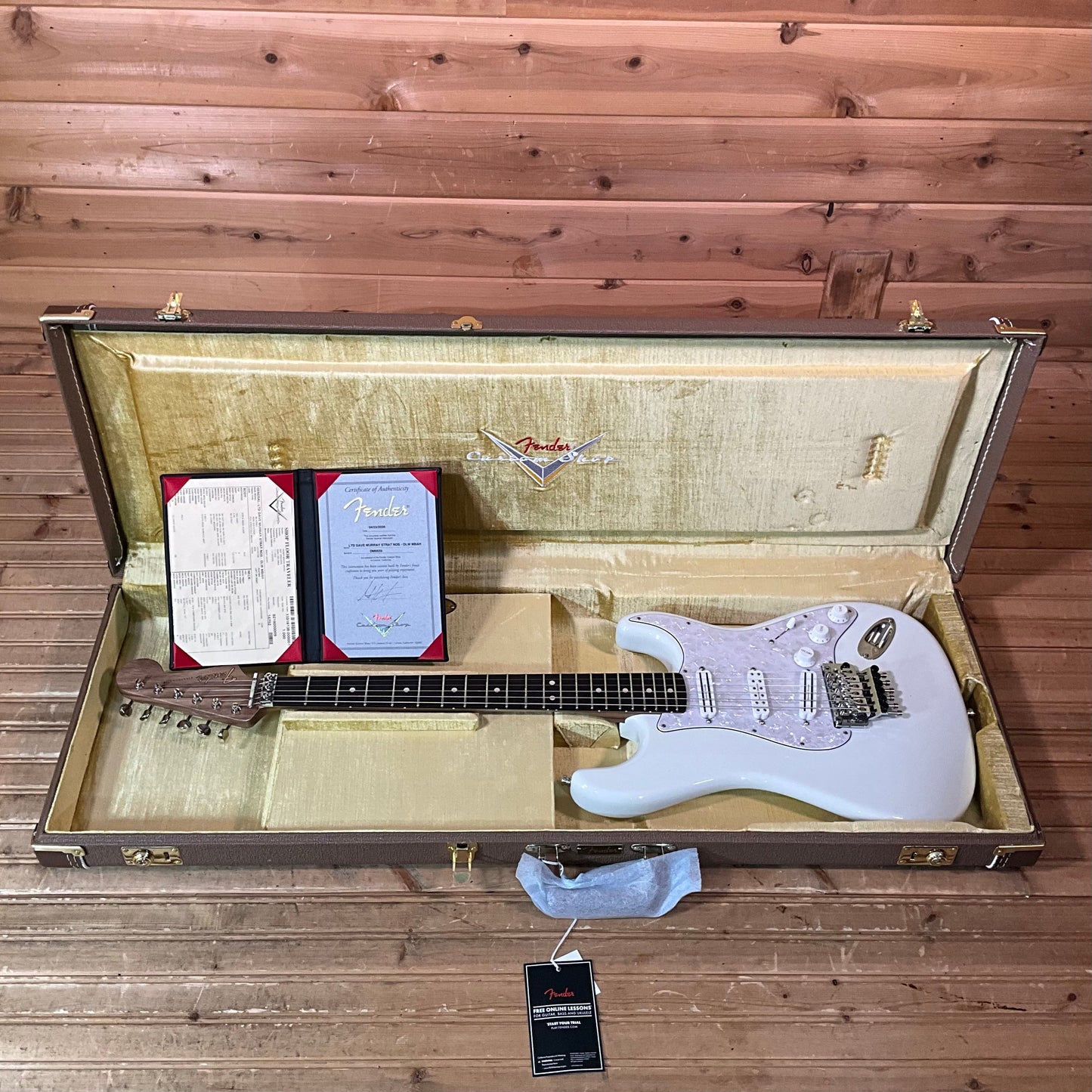 Fender Custom Shop Limited Edition Dave Murray Stratocaster NOS Masterbuilt Andy Hicks Electric Guitar - Olympic White