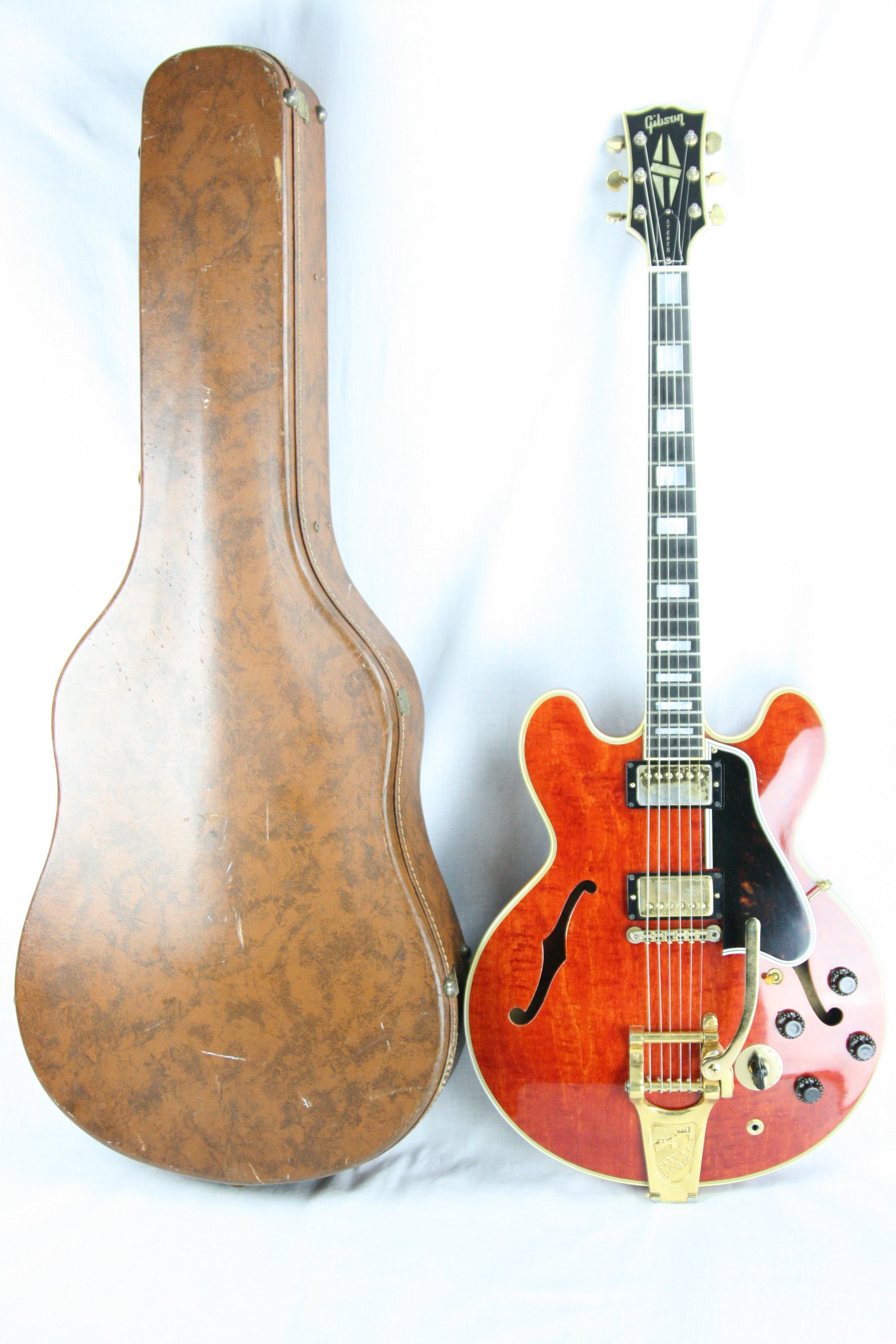 1960 Gibson ES-355 TDSV! CLEAN, PAF's, Watermelon Cherry w/ FLAME! Bigsby