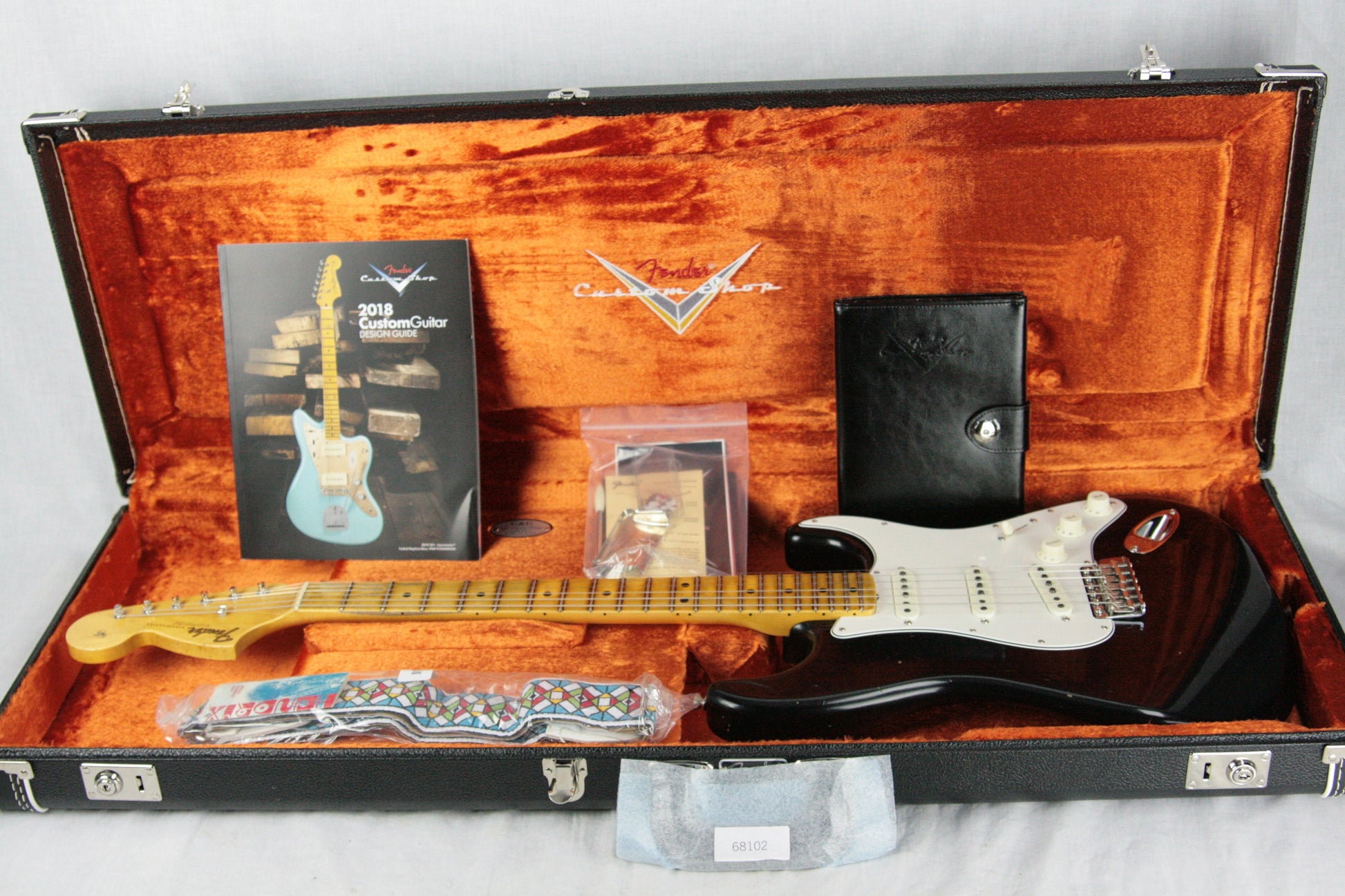 2018 Fender Custom Shop Jimi Hendrix Voodoo Child Stratocaster Journeyman Relic Black Strat Maple Cap Neck